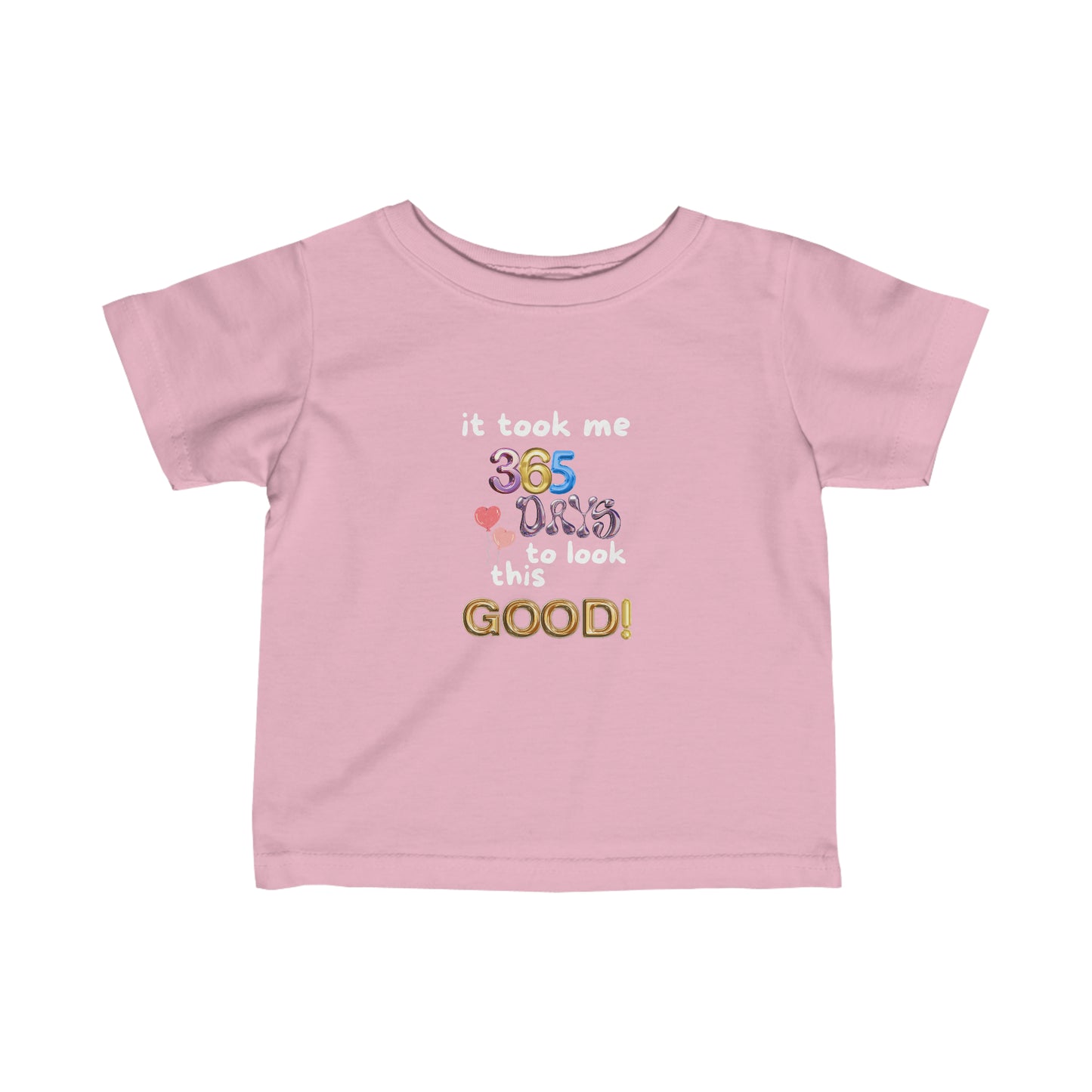 Fine One Year Birthday Humor Jersey Tee