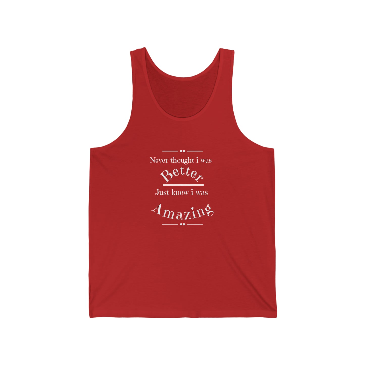 Unisex Jersey Tank top by Printz for Zoey