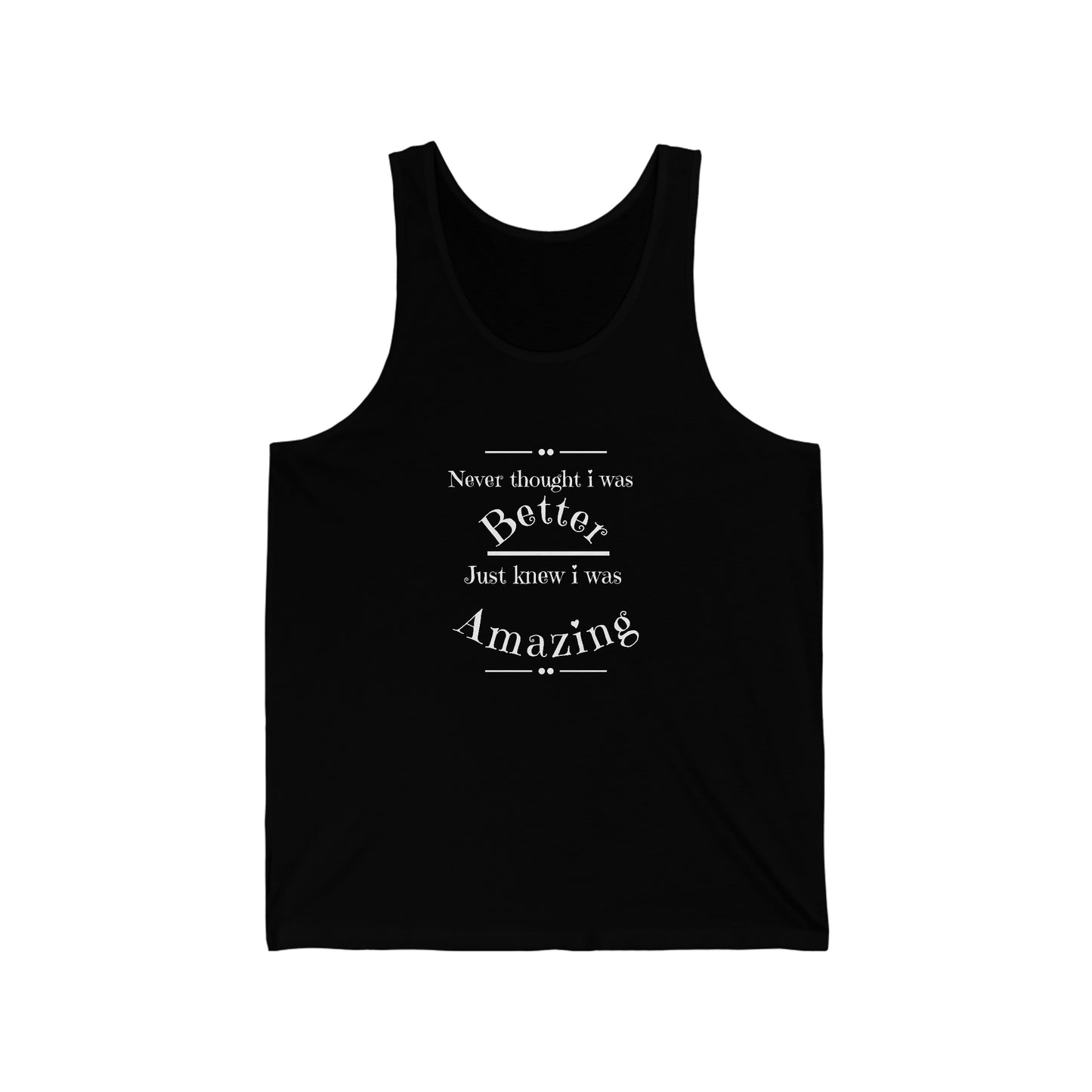 Unisex Jersey Tank top by Printz for Zoey
