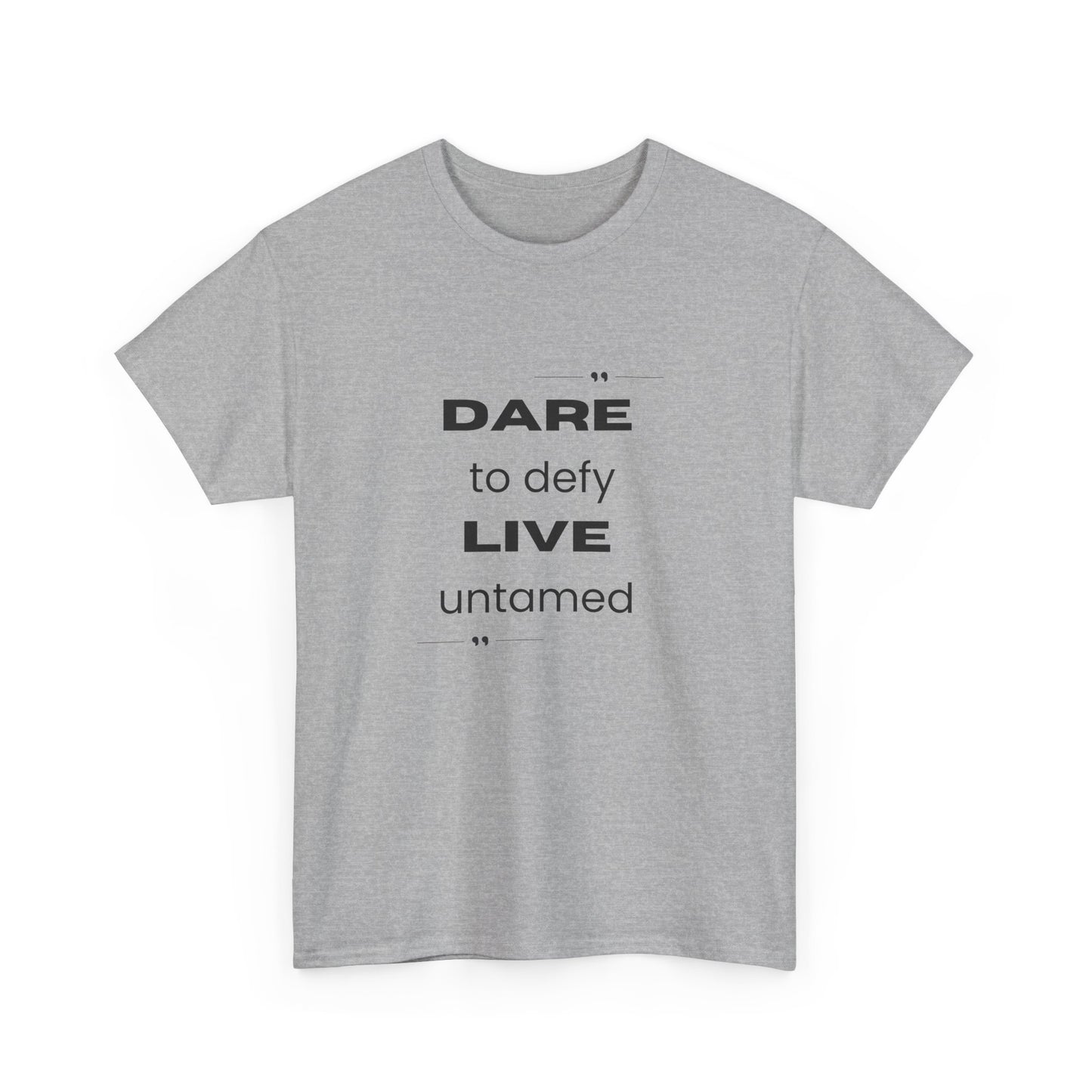 Dare to Defy Unisex Cotton Tee, Inspirational T-Shirt, for all Occasions