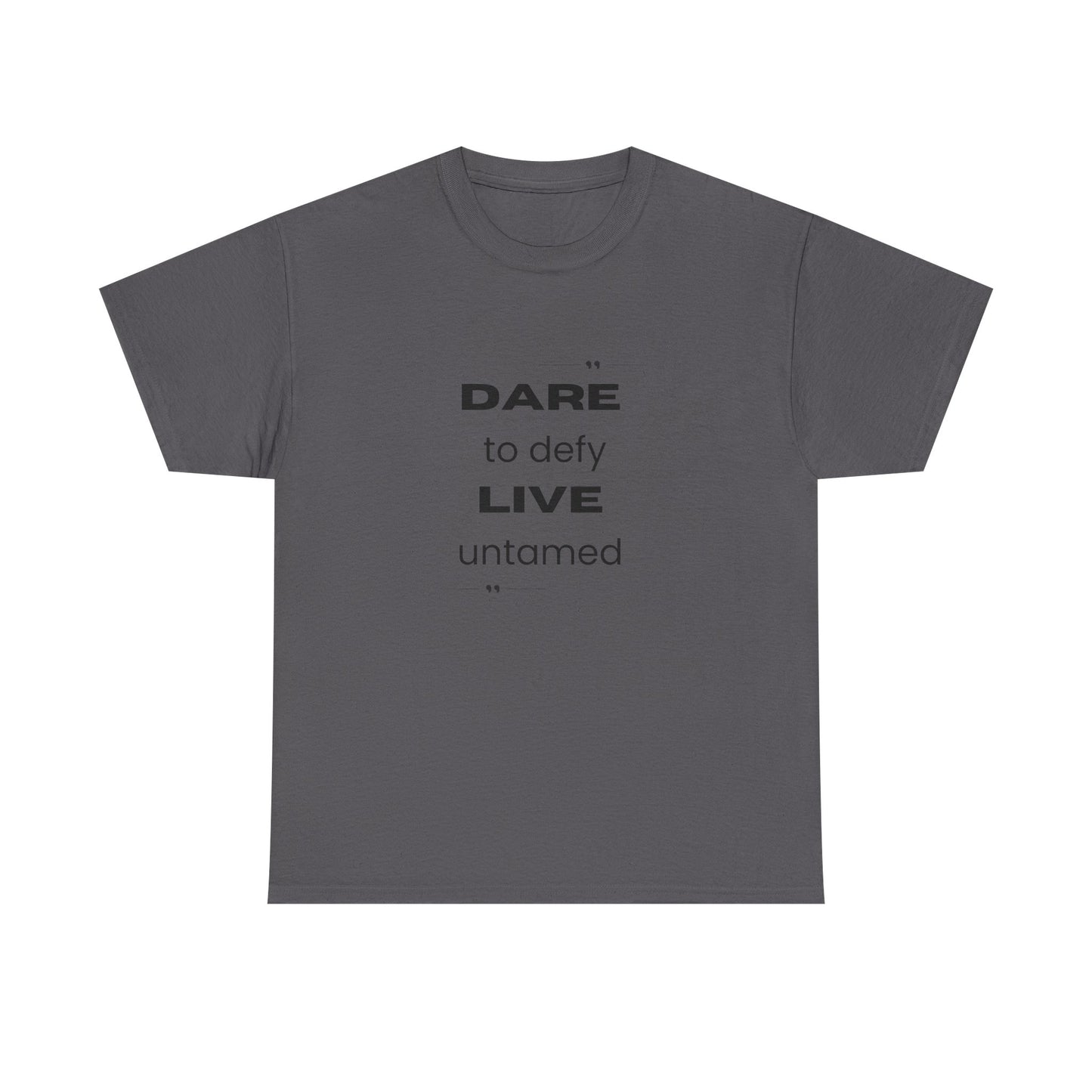 Dare to Defy Unisex Cotton Tee, Inspirational T-Shirt, for all Occasions