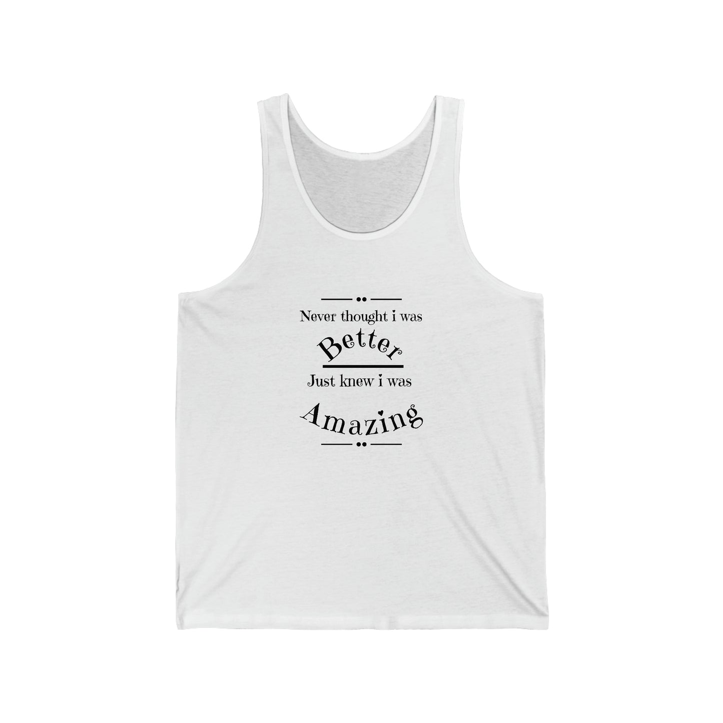 Unisex Jersey Tank top by Printz for Zoey