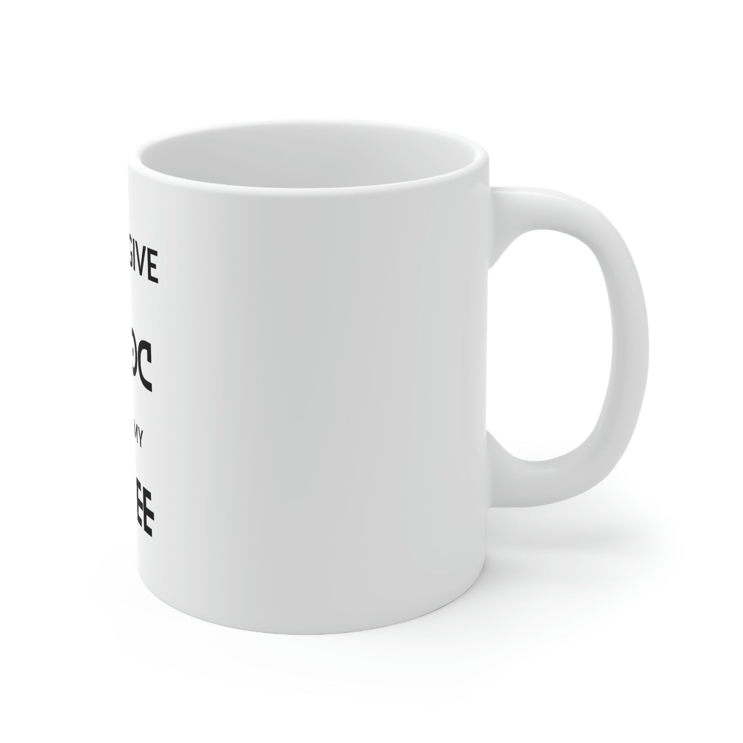 Custom White Ceramic Coffee Mug – 11oz