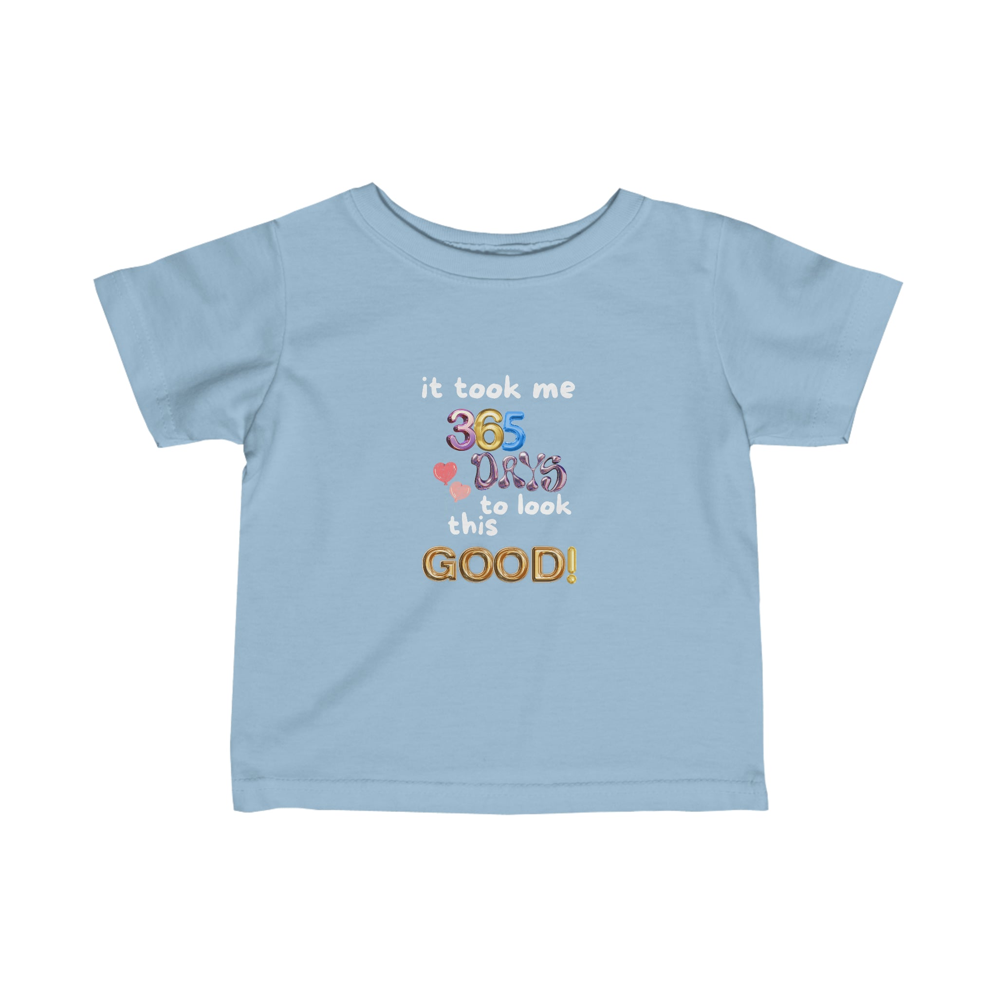 Fine One Year Birthday Humor Jersey Tee