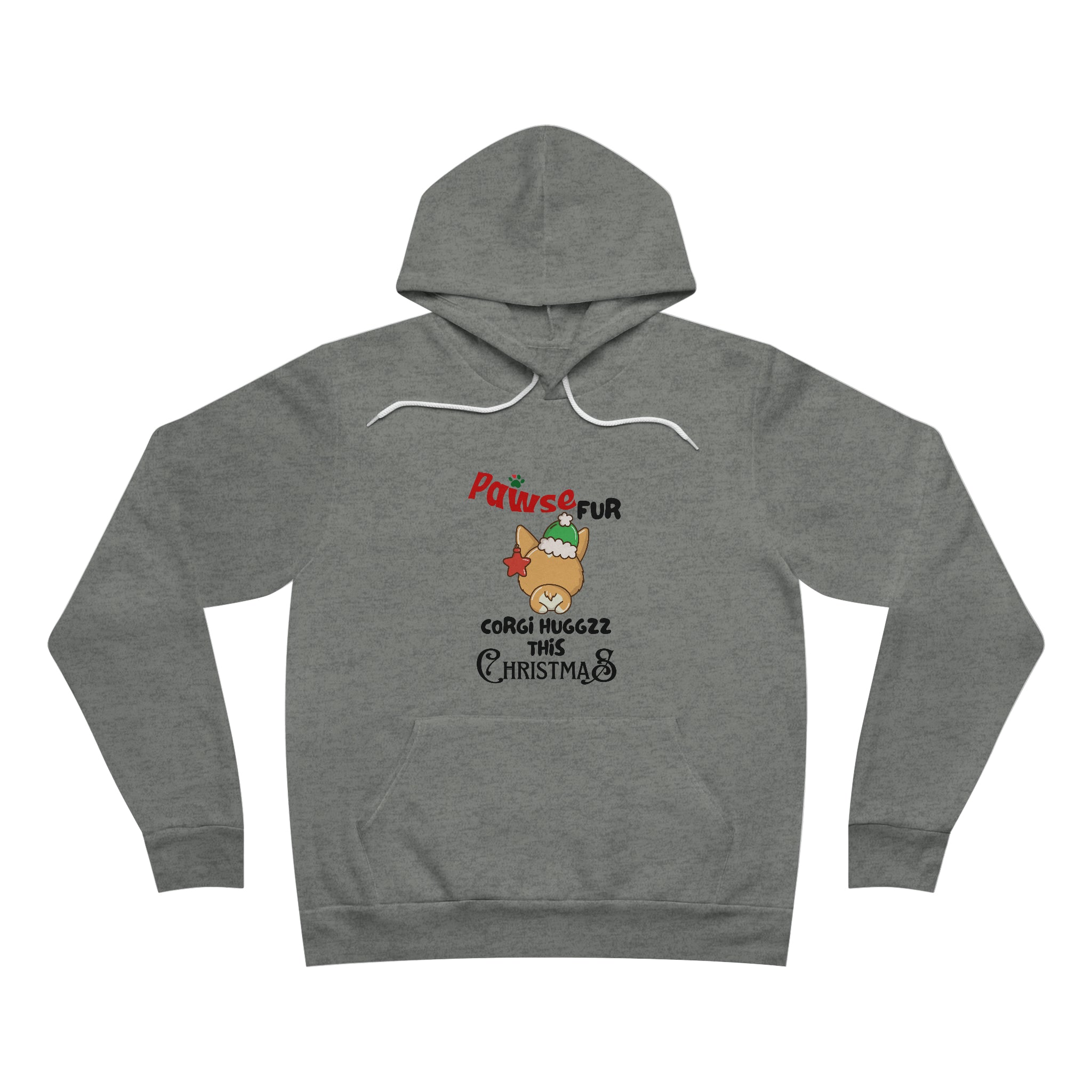 Unisex Sponge Fleece Corgi Pullover Hoodie