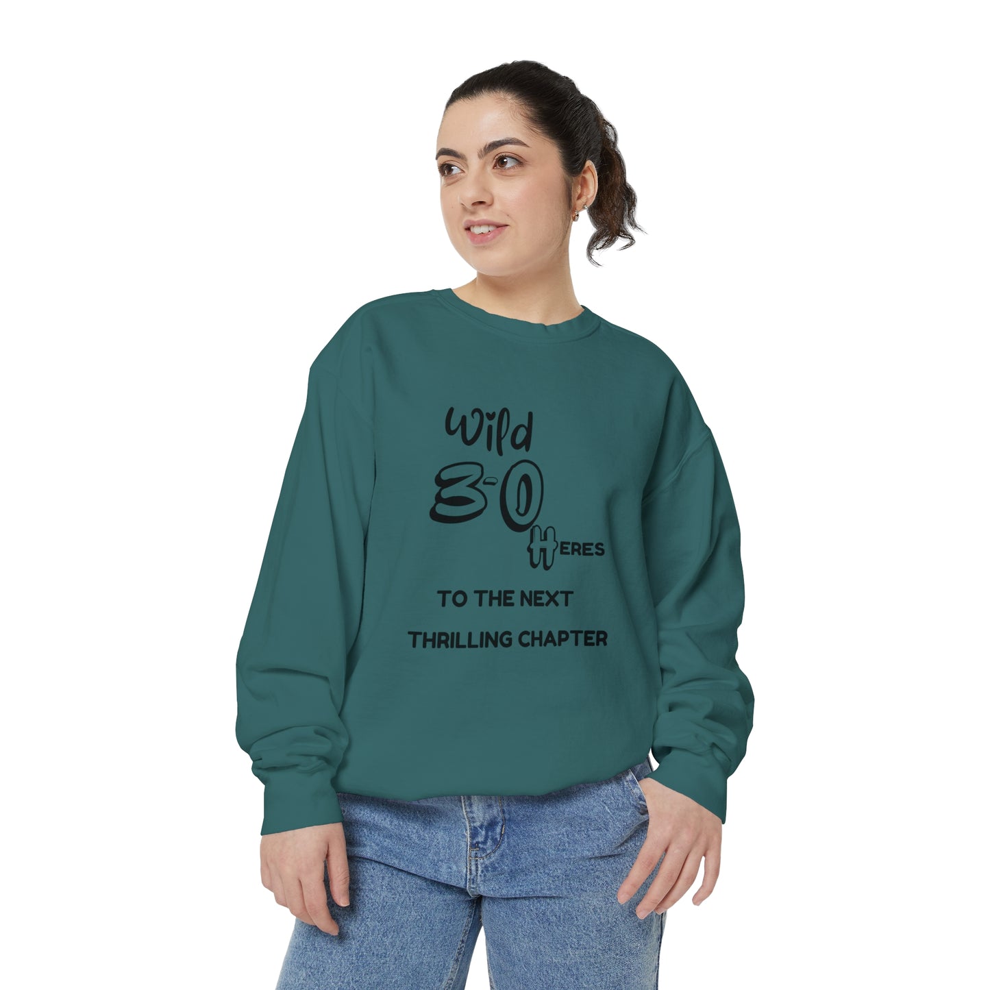 Unisex Garment-Dyed Sweatshirt , Birthday Slogan Merch