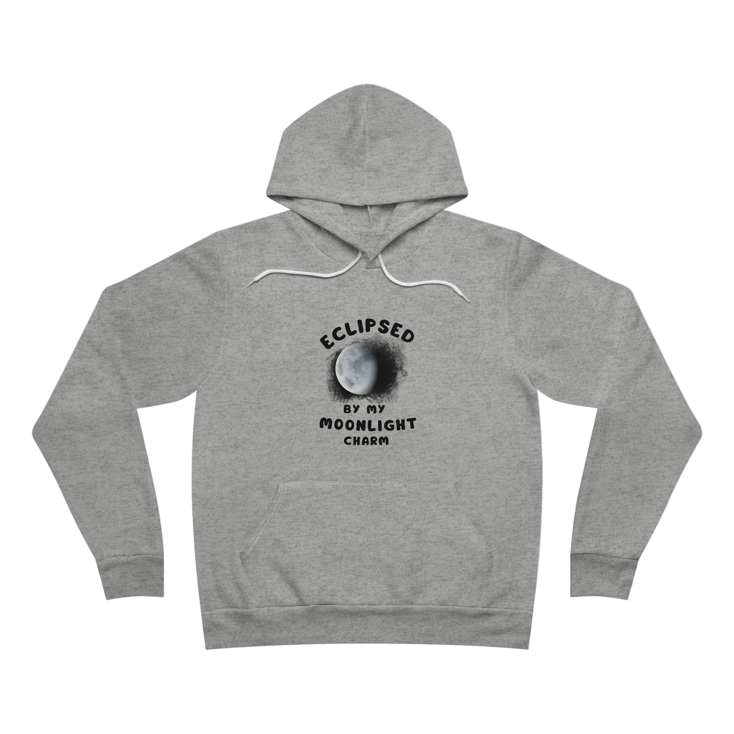 Unisex  Fleece Pullover Hoodie with Halloween Eclipse