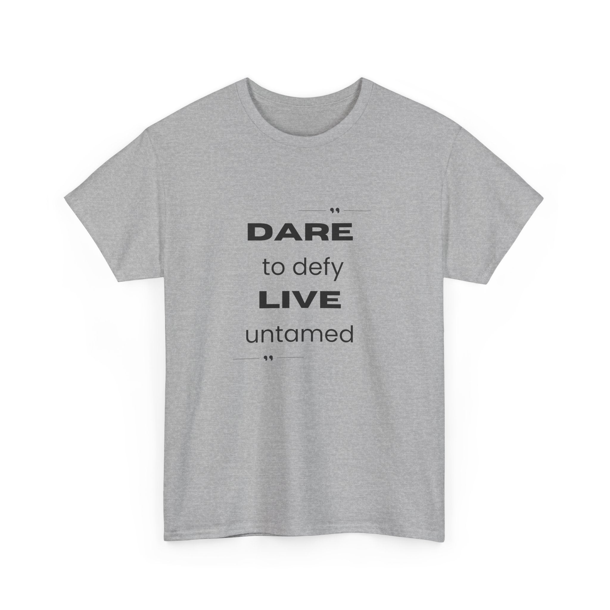 Dare to Defy Unisex Cotton Tee, Inspirational T-Shirt, for all Occasions