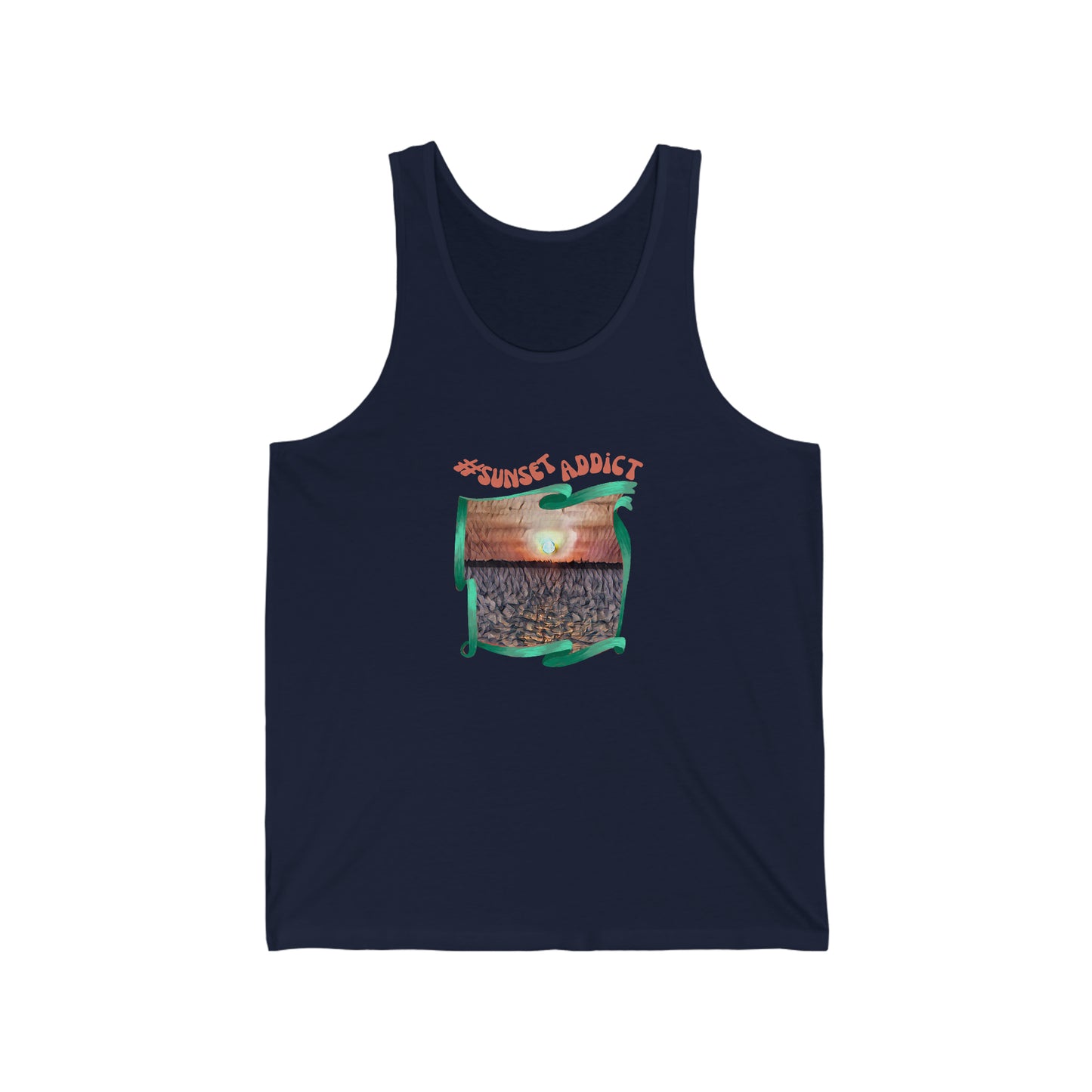 Unisex Jersey Tank psychedelic design