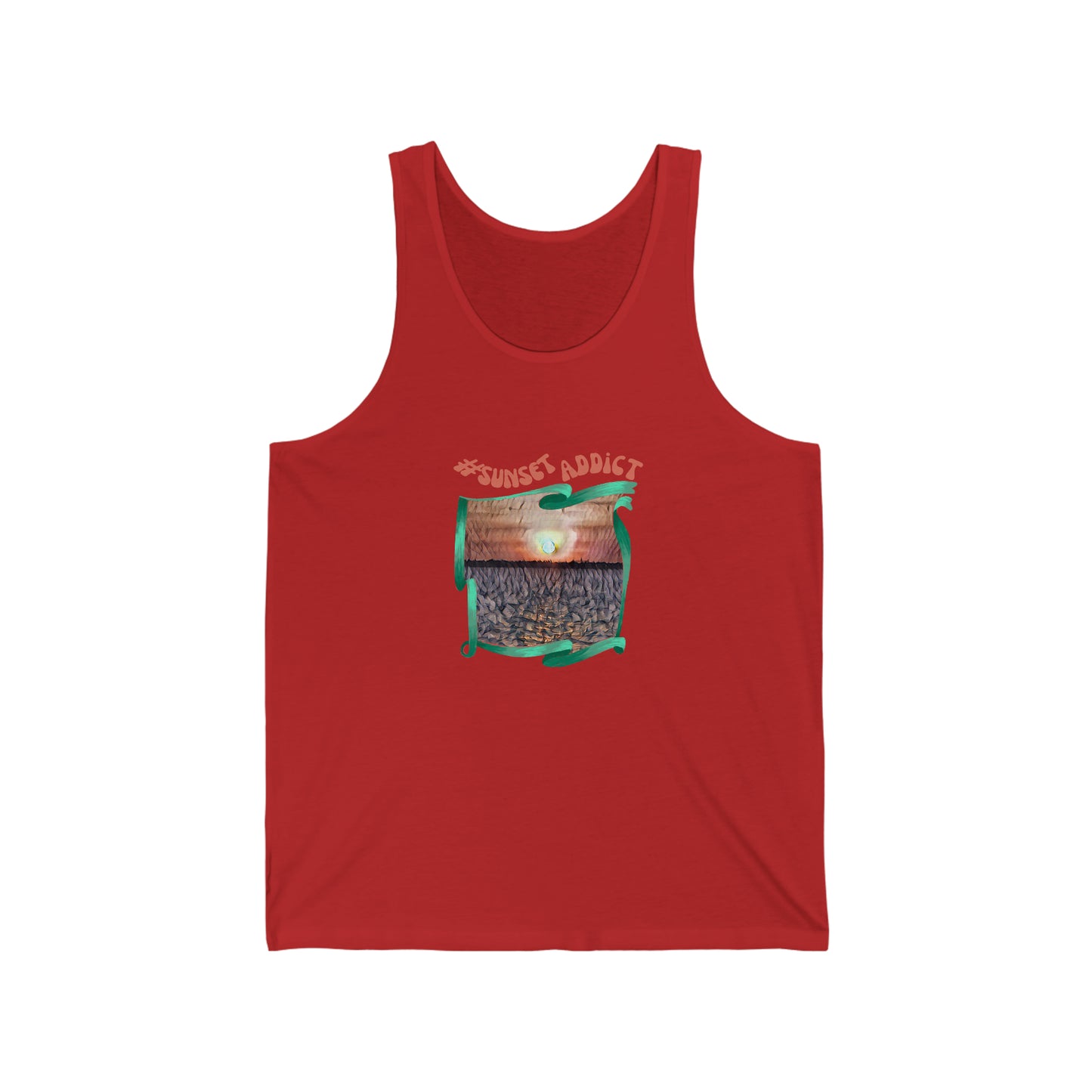 Unisex Jersey Tank psychedelic design