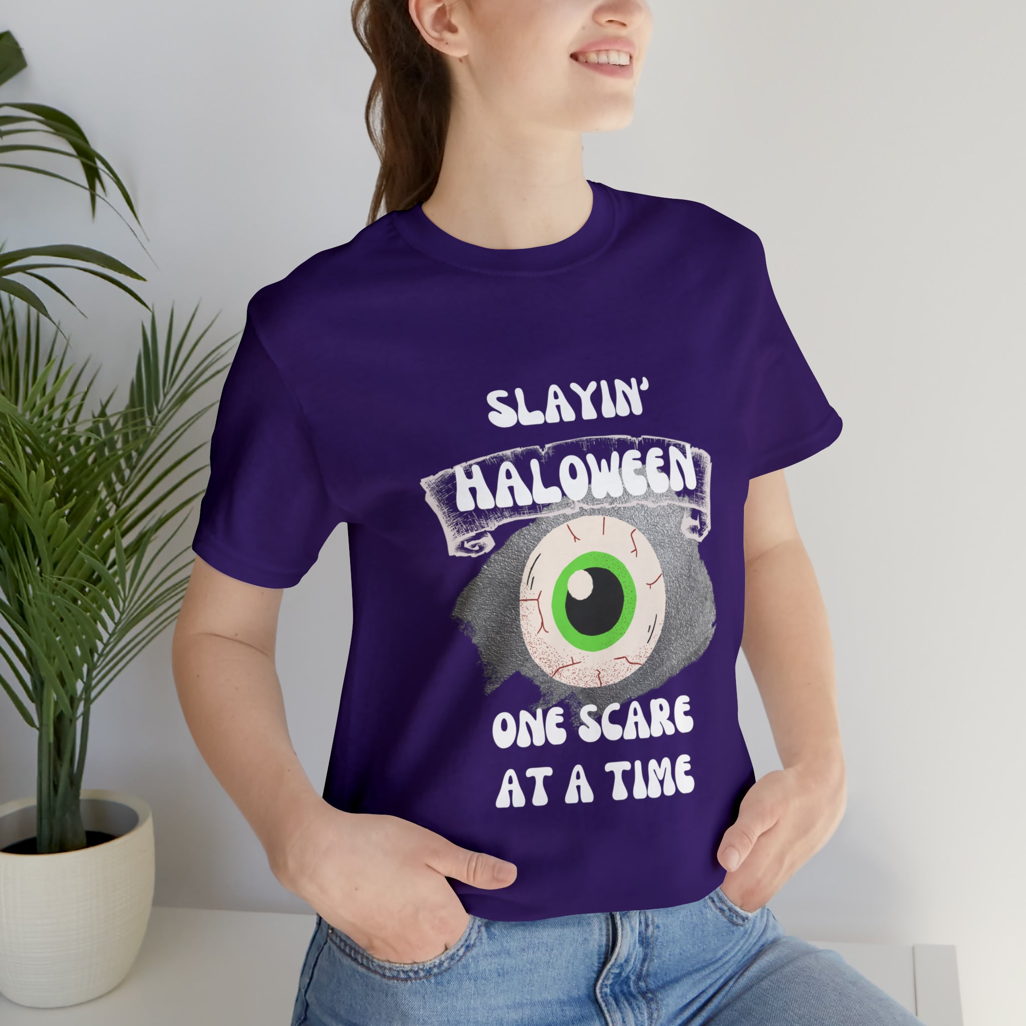 Unisex Slayin' Halloween Short Sleeve Tee