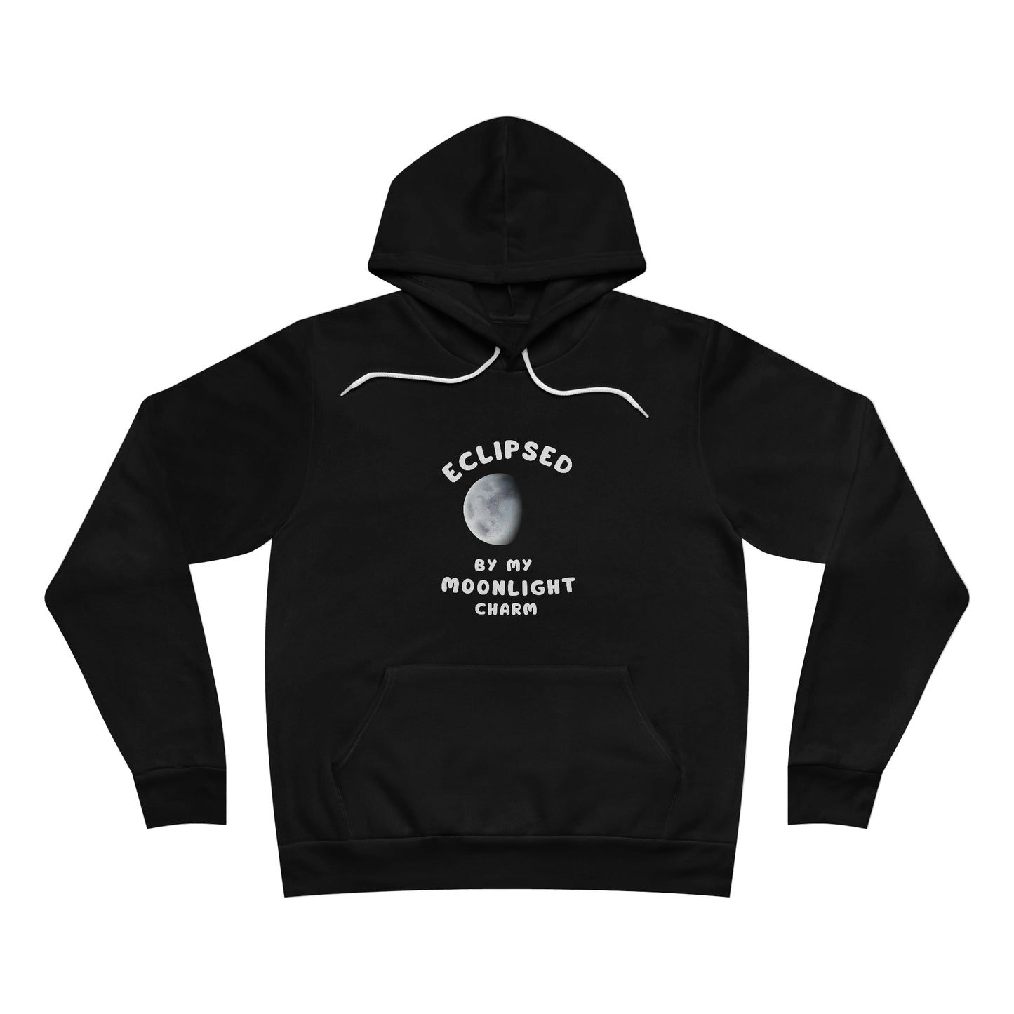 Unisex  Fleece Pullover Hoodie with Halloween Eclipse