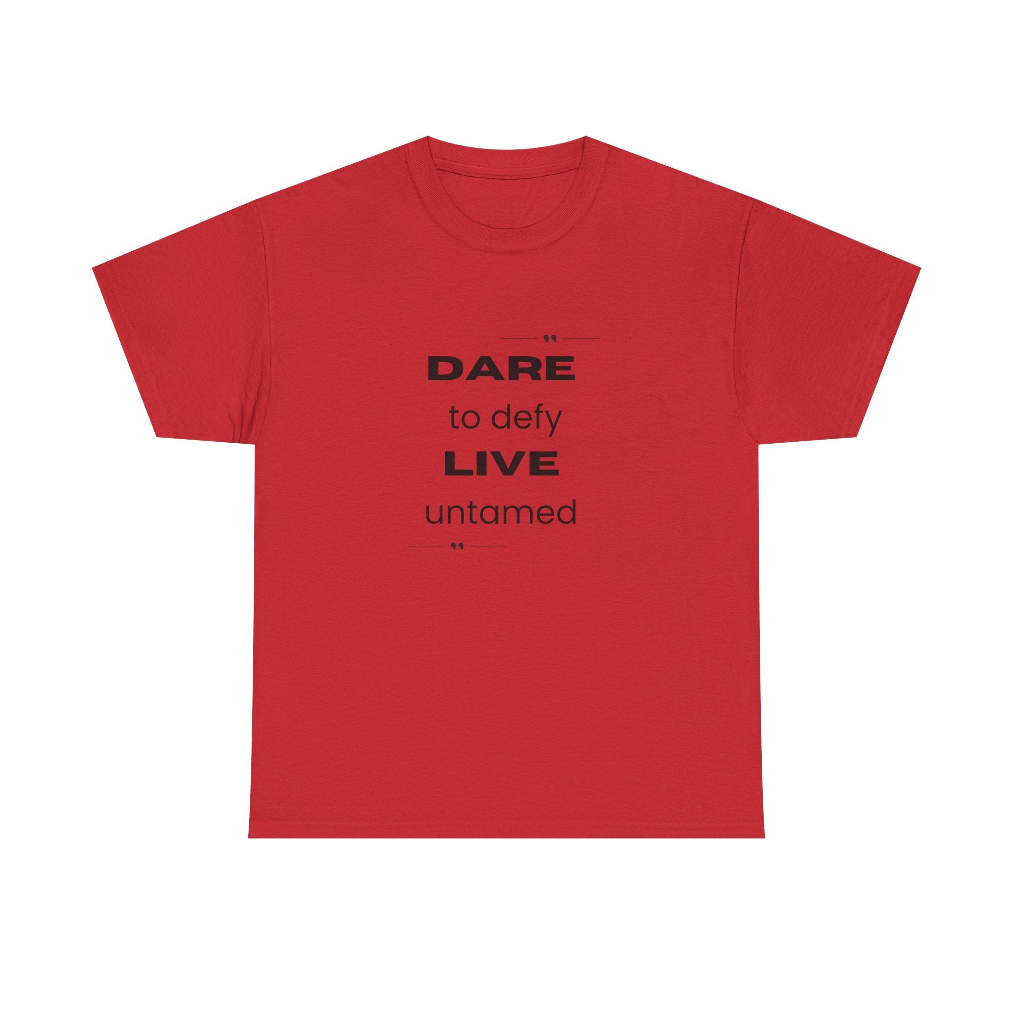 Dare to Defy Unisex Cotton Tee, Inspirational T-Shirt, for all Occasions