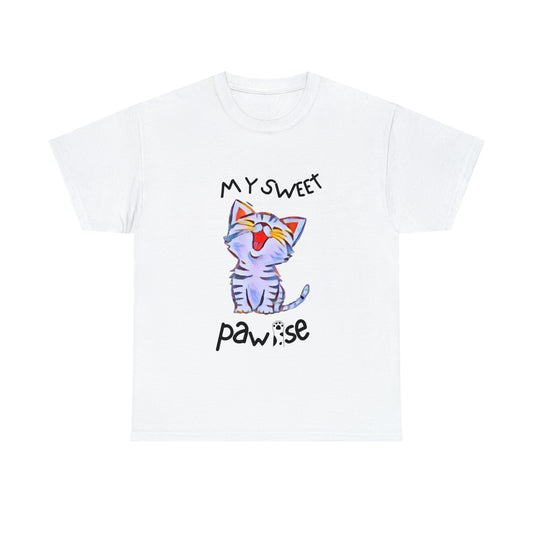 My Sweet Pawse Unisex  Cotton Tee