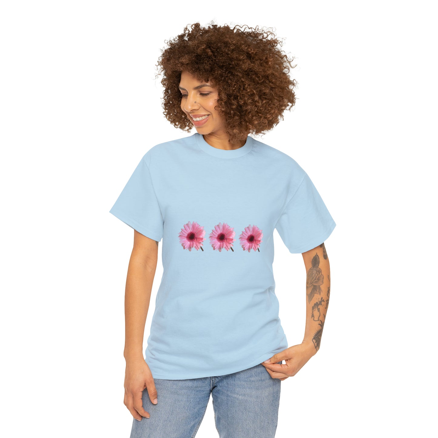 Unisex Cotton Tee ,Pink things make me think things this summer,