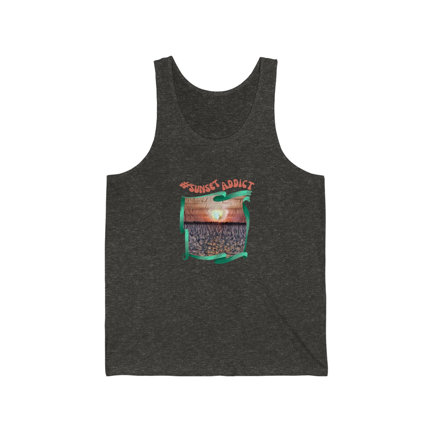 Unisex Jersey Tank psychedelic design