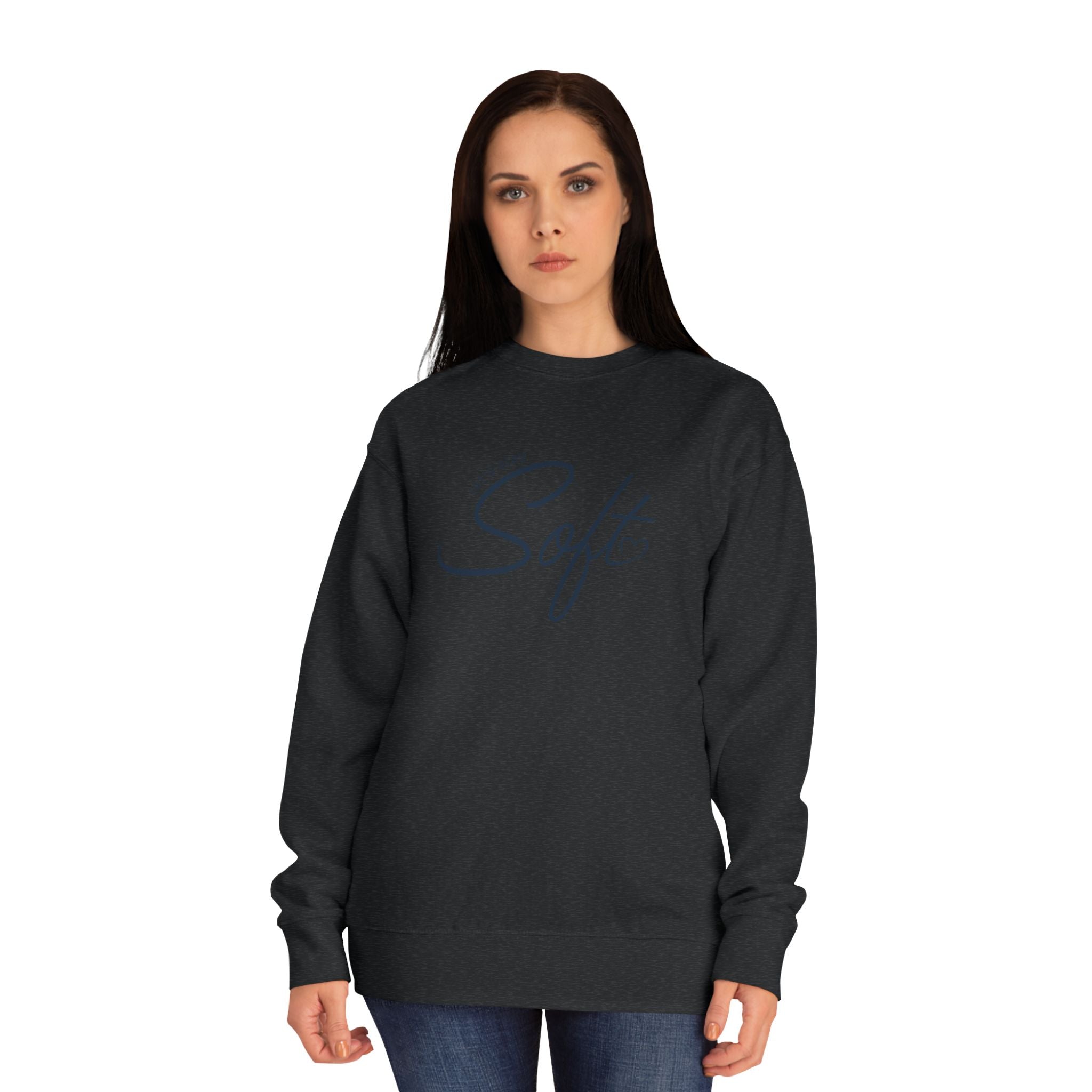 Soft Script Sweatshirt - Cozy Casual Crewneck