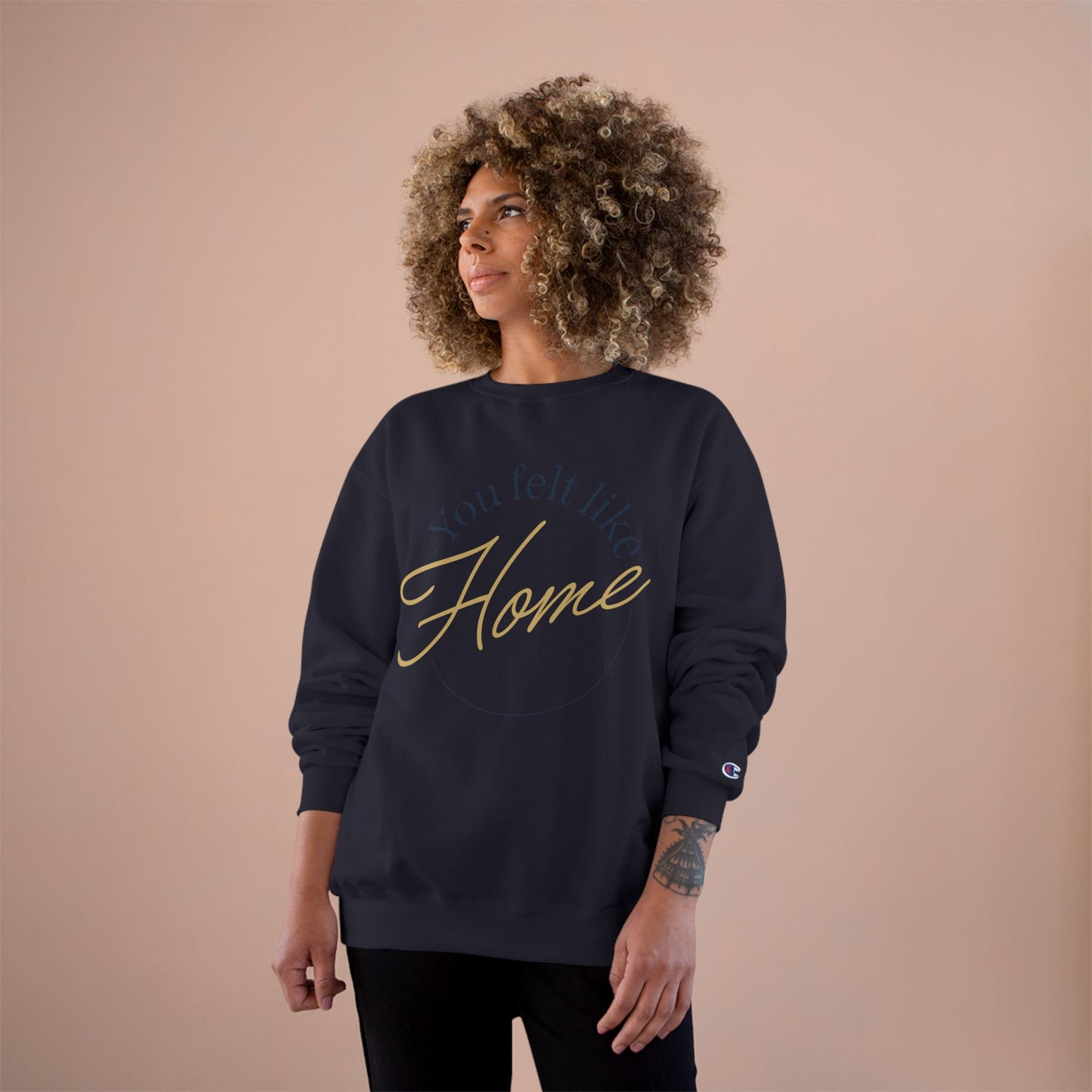 Home Vibes Sweatshirt — "You Felt Like Home" Cozy Crewneck