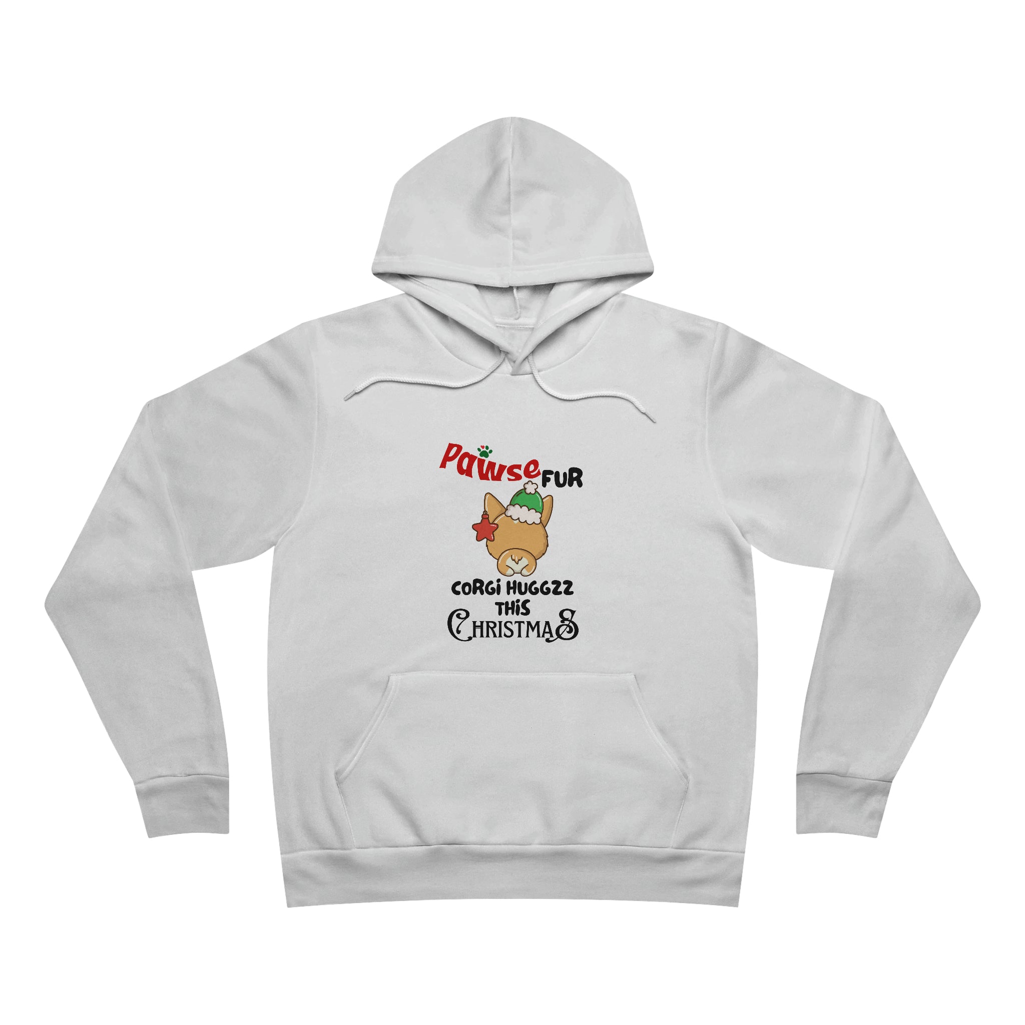 Unisex Sponge Fleece Corgi Pullover Hoodie