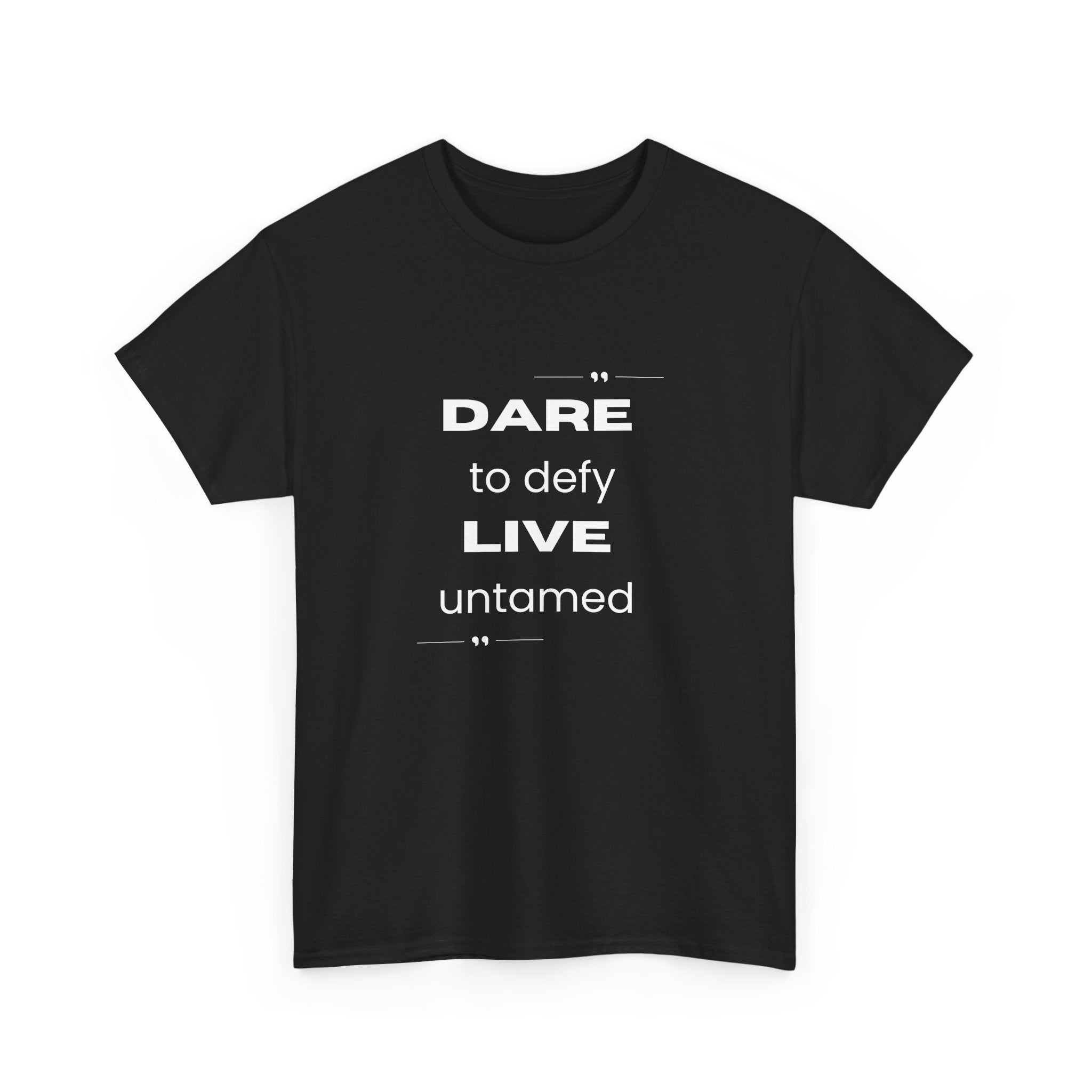 Dare to Defy Unisex Cotton Tee, Inspirational T-Shirt, for all Occasions