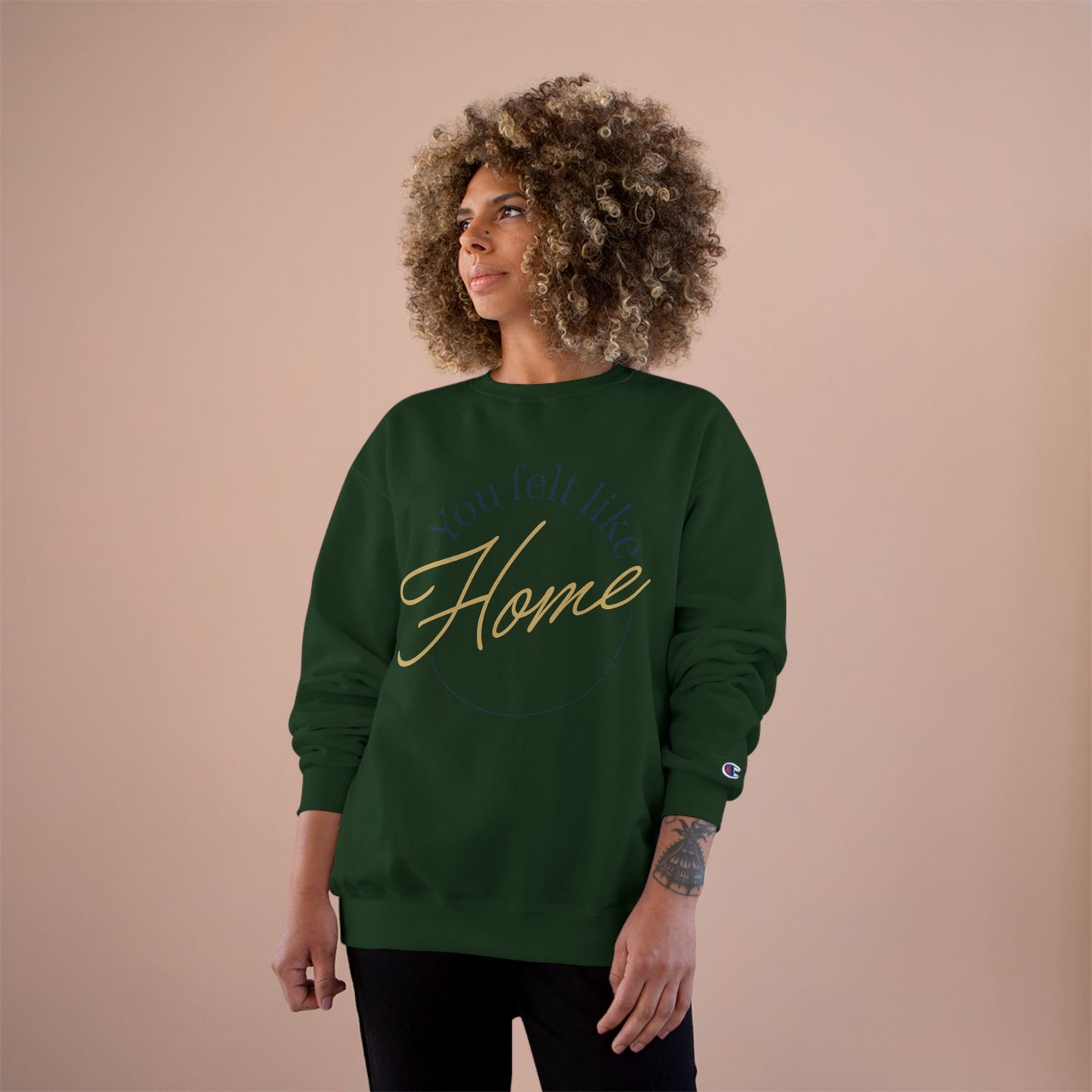 Home Vibes Sweatshirt — "You Felt Like Home" Cozy Crewneck