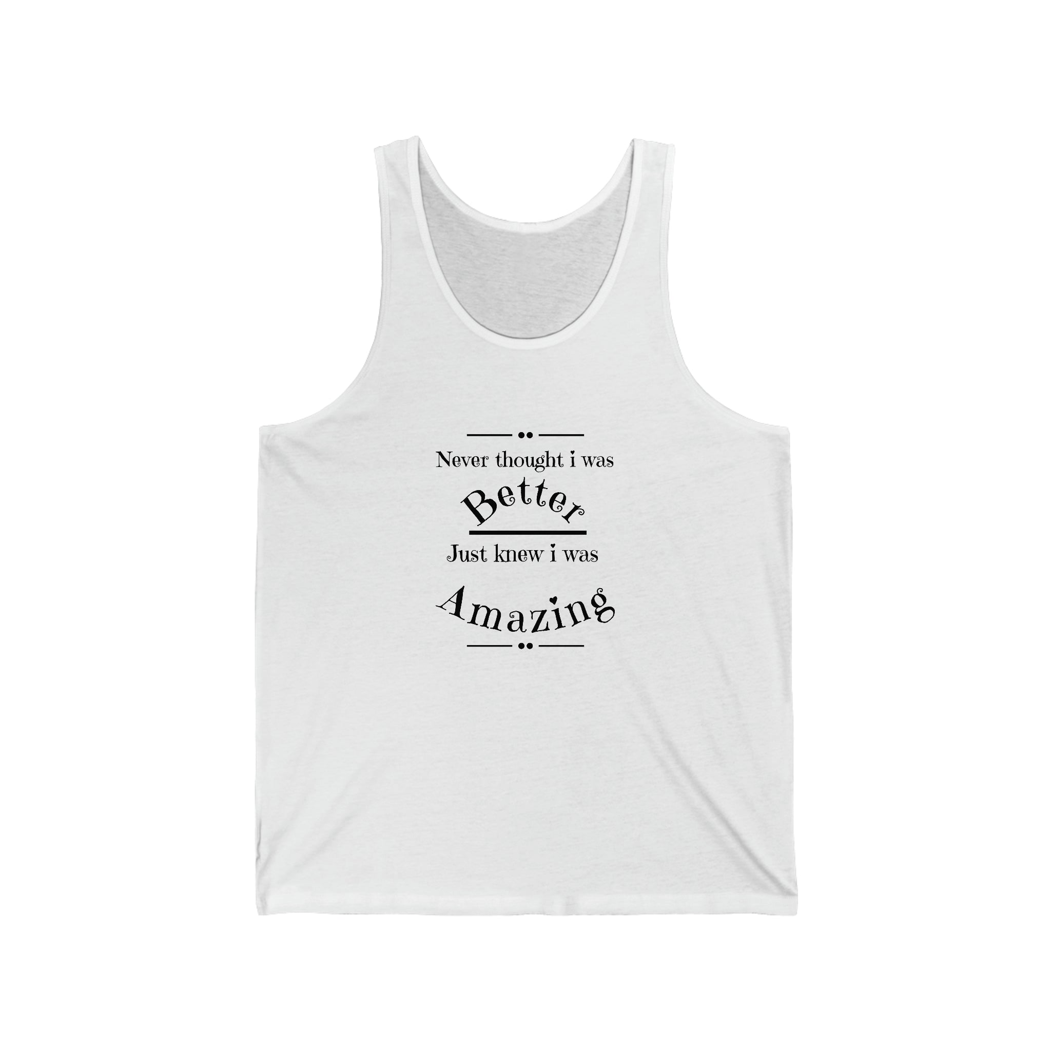 Unisex Jersey Tank top by Printz for Zoey
