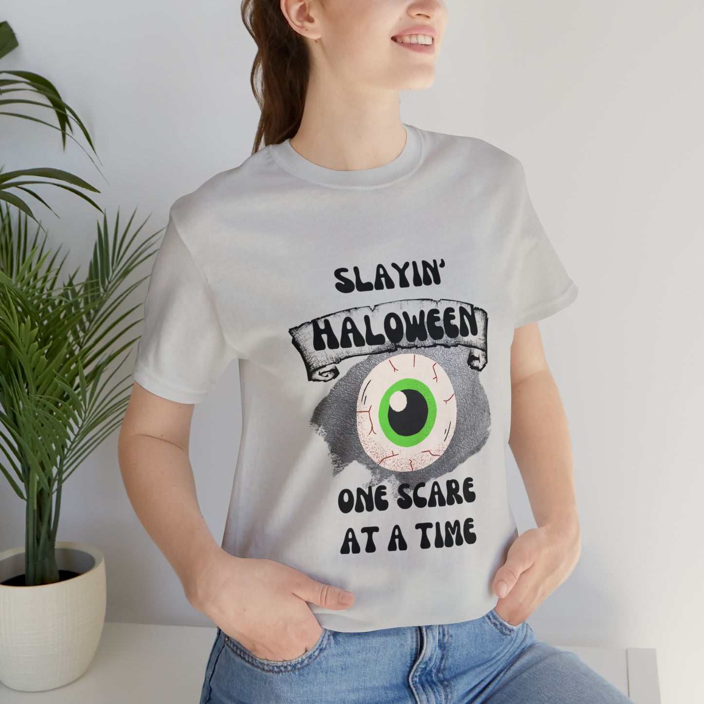 Unisex Slayin Halloween  Short Sleeve Tee