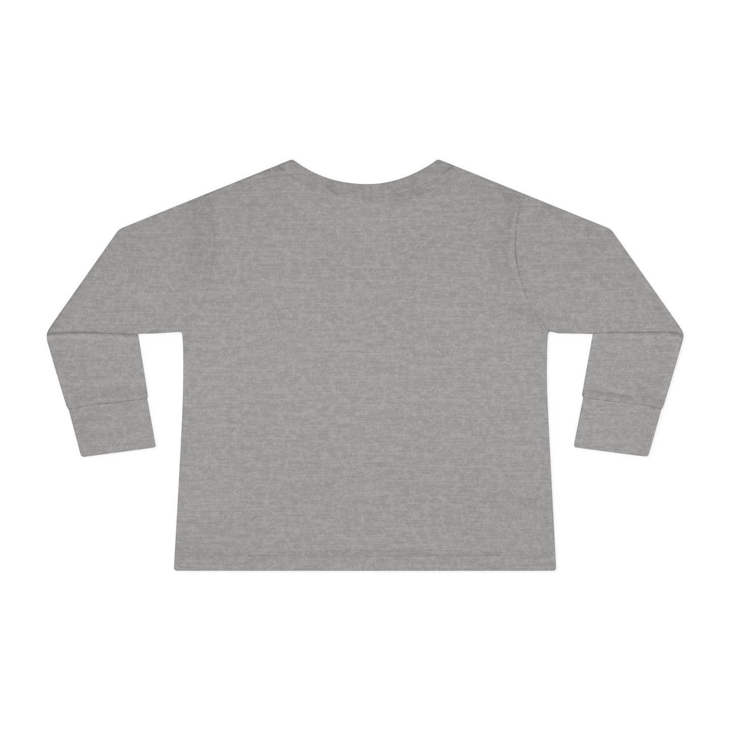 Toddler Long Sleeve Tee — "Cheese First, Questions Later" Cute Mouse & Cheese Graphic