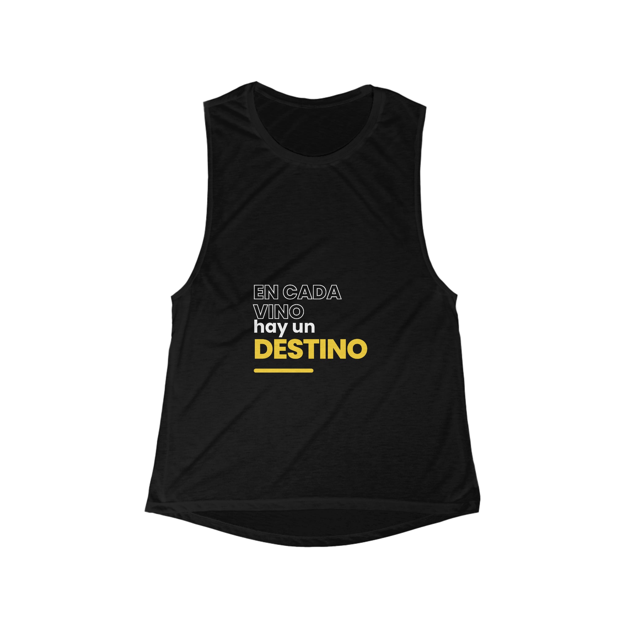 Witty Spanish Slogans Flowy Scoop Muscle Tank