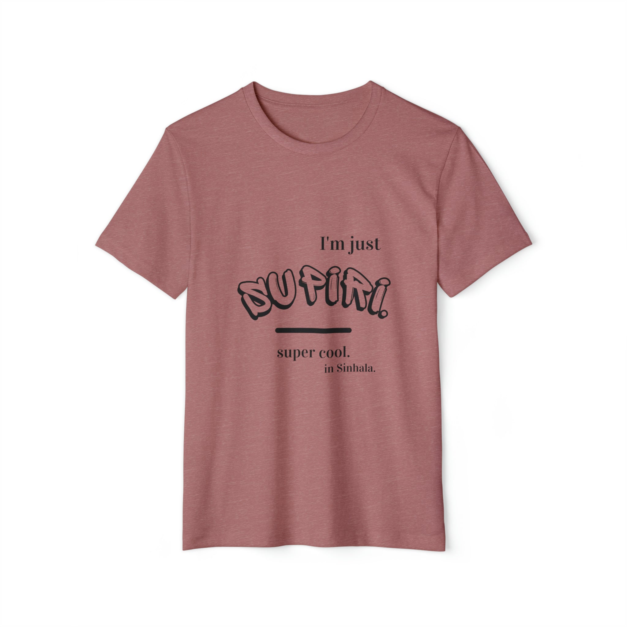 Unisex Recycled Ethnic Slogan Merch T-Shirt