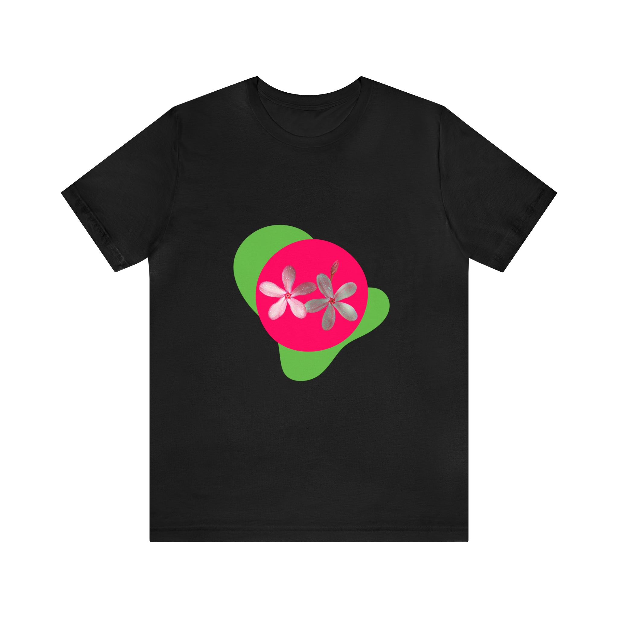Vibrant Pink Flowers Unisex Jersey T-shirt