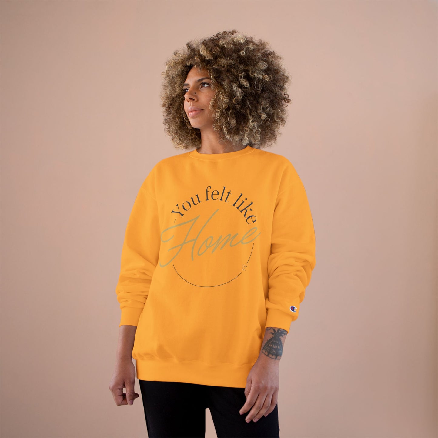 Home Vibes Sweatshirt — "You Felt Like Home" Cozy Crewneck
