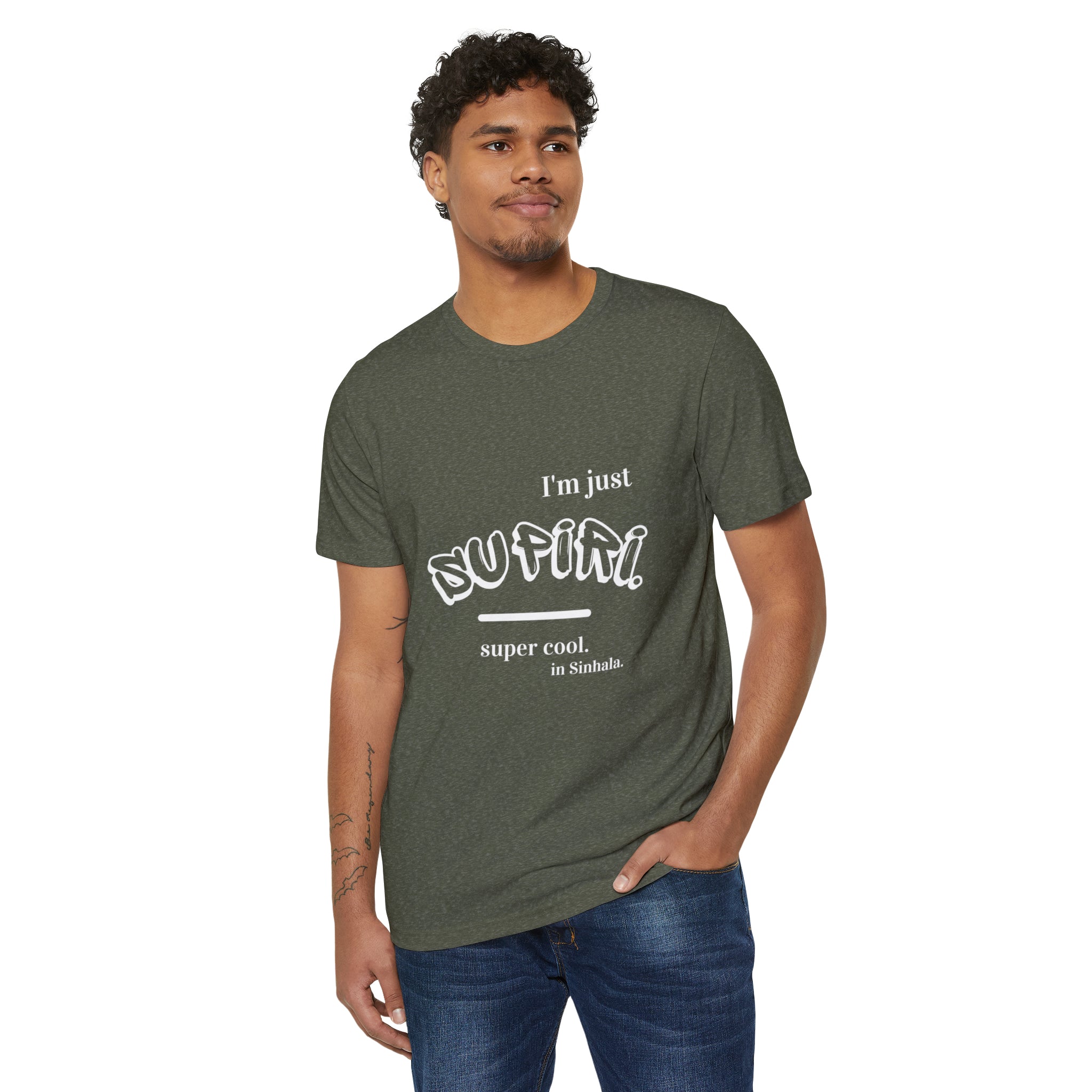 Unisex Recycled Ethnic Slogan Merch T-Shirt