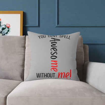Square Poly Canvas Pillow with Polyester filling