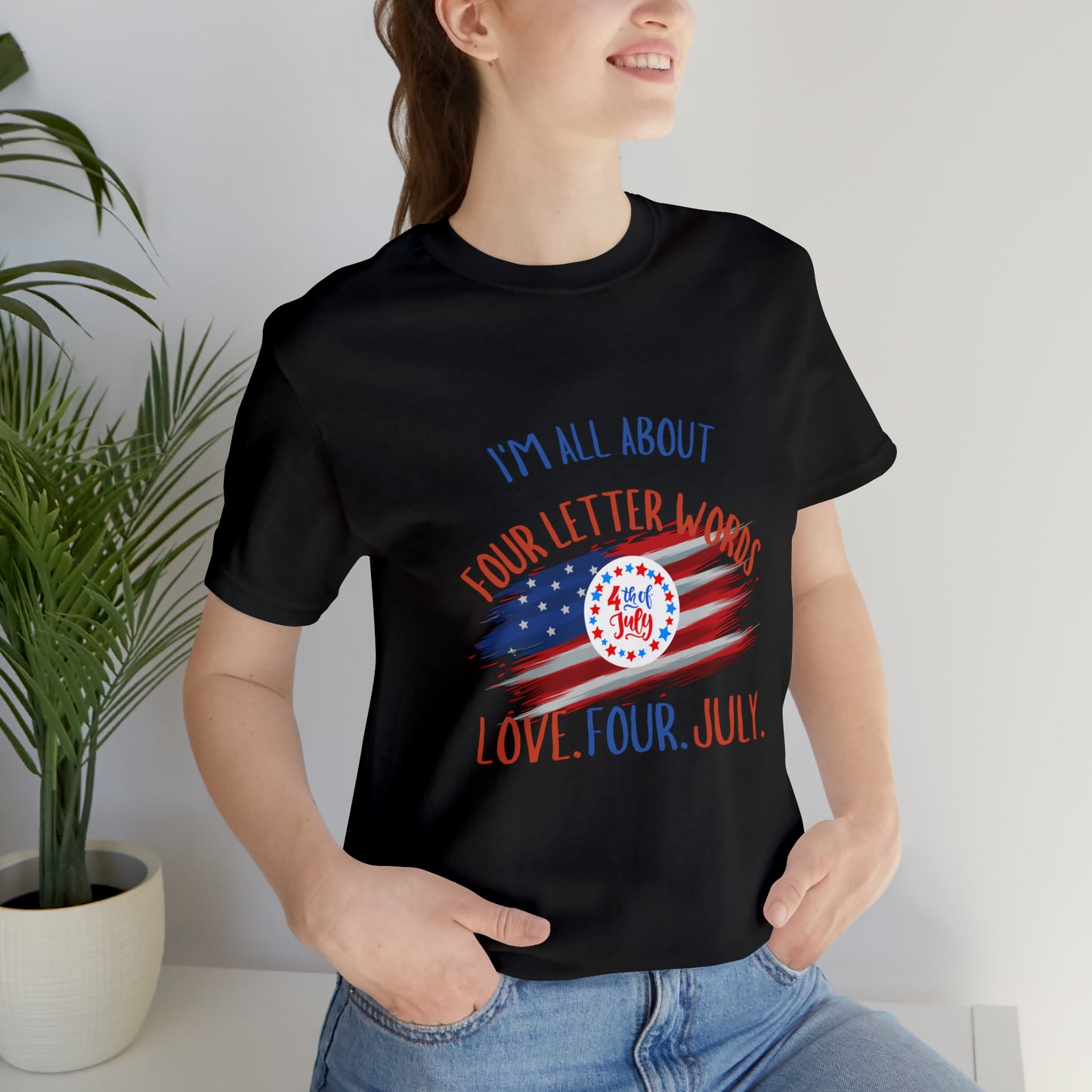 Unisex  Short Sleeve T-shirts for 4th of July summer collection,Fourth of July celebration