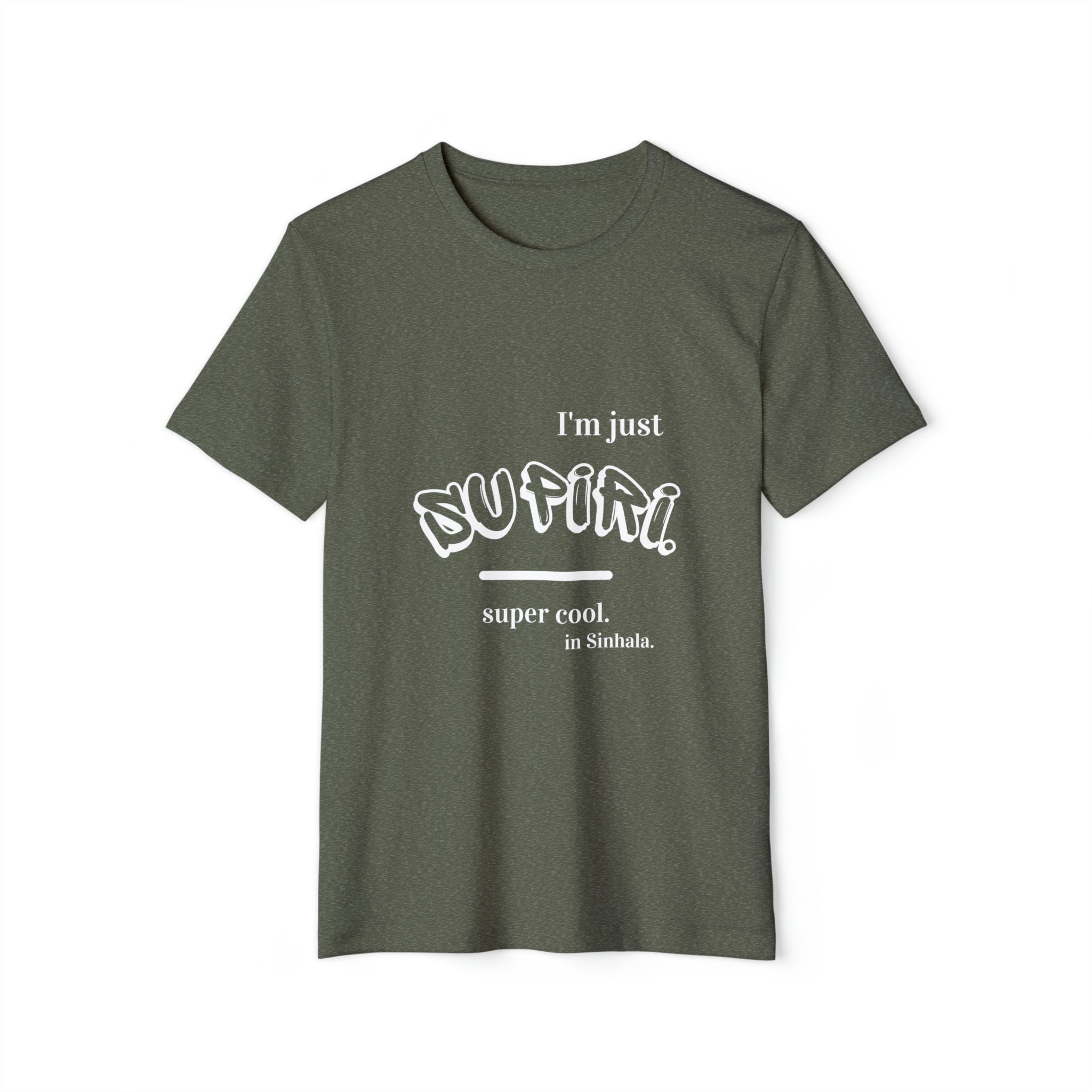Unisex Recycled Ethnic Slogan Merch T-Shirt