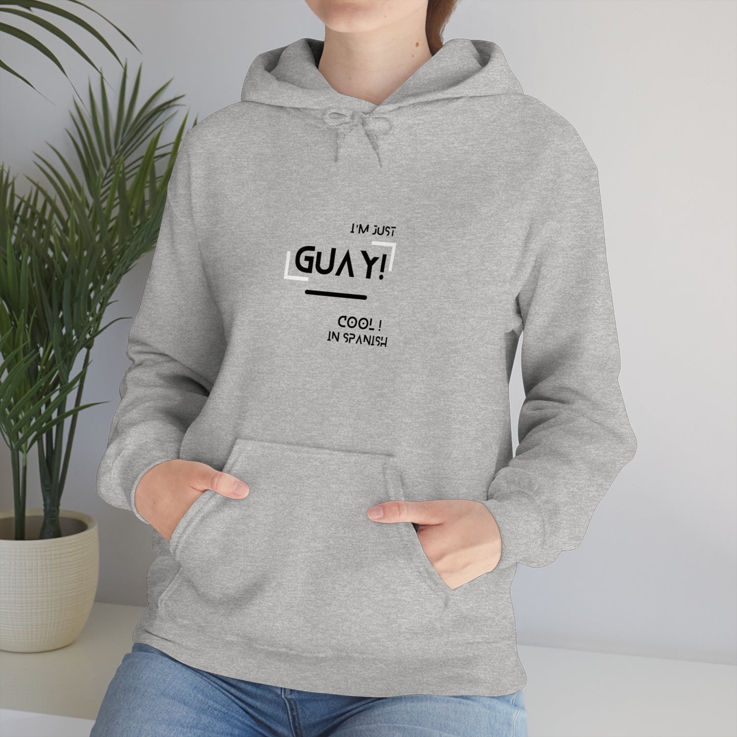 Unisex Heavy Blend Hooded Sweatshirt with Ethnic Slogan Merch, Proud expression from spain, iam a proud spaniard