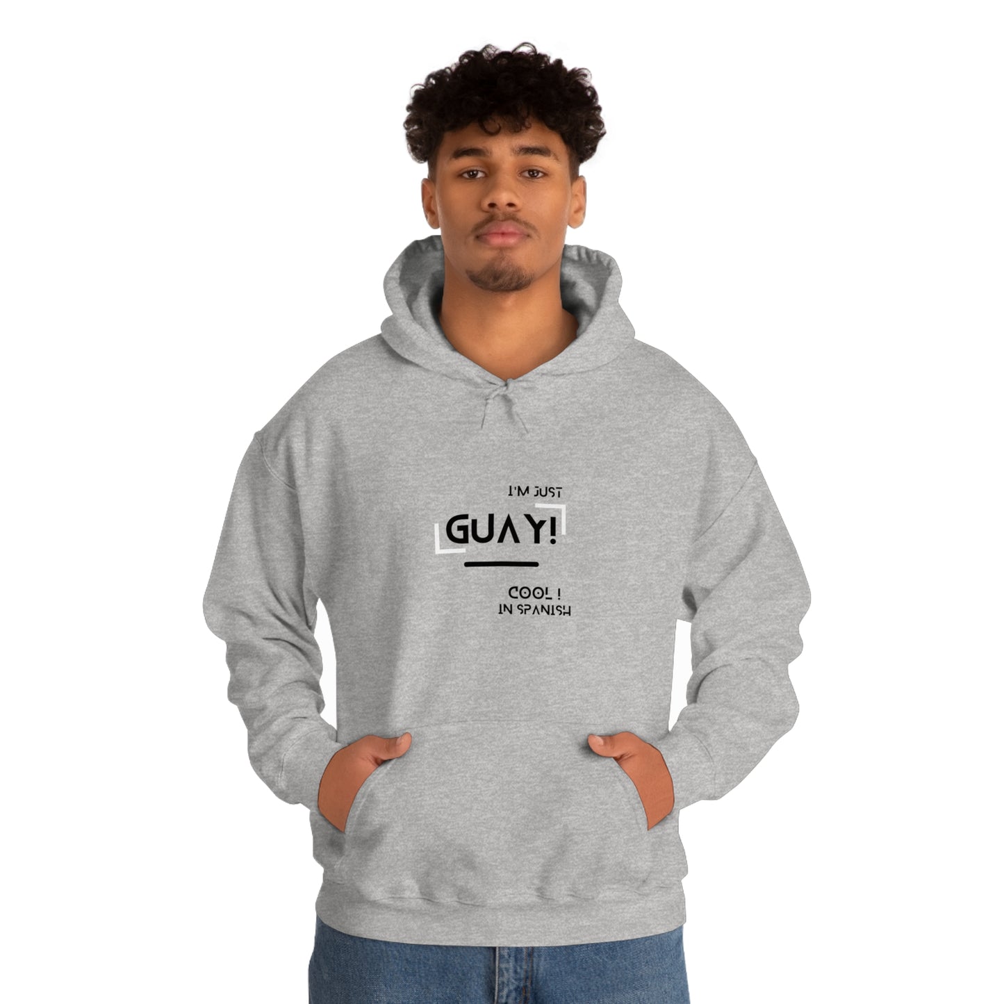 Unisex Heavy Blend Hooded Sweatshirt with Ethnic Slogan Merch, Proud expression from spain, iam a proud spaniard