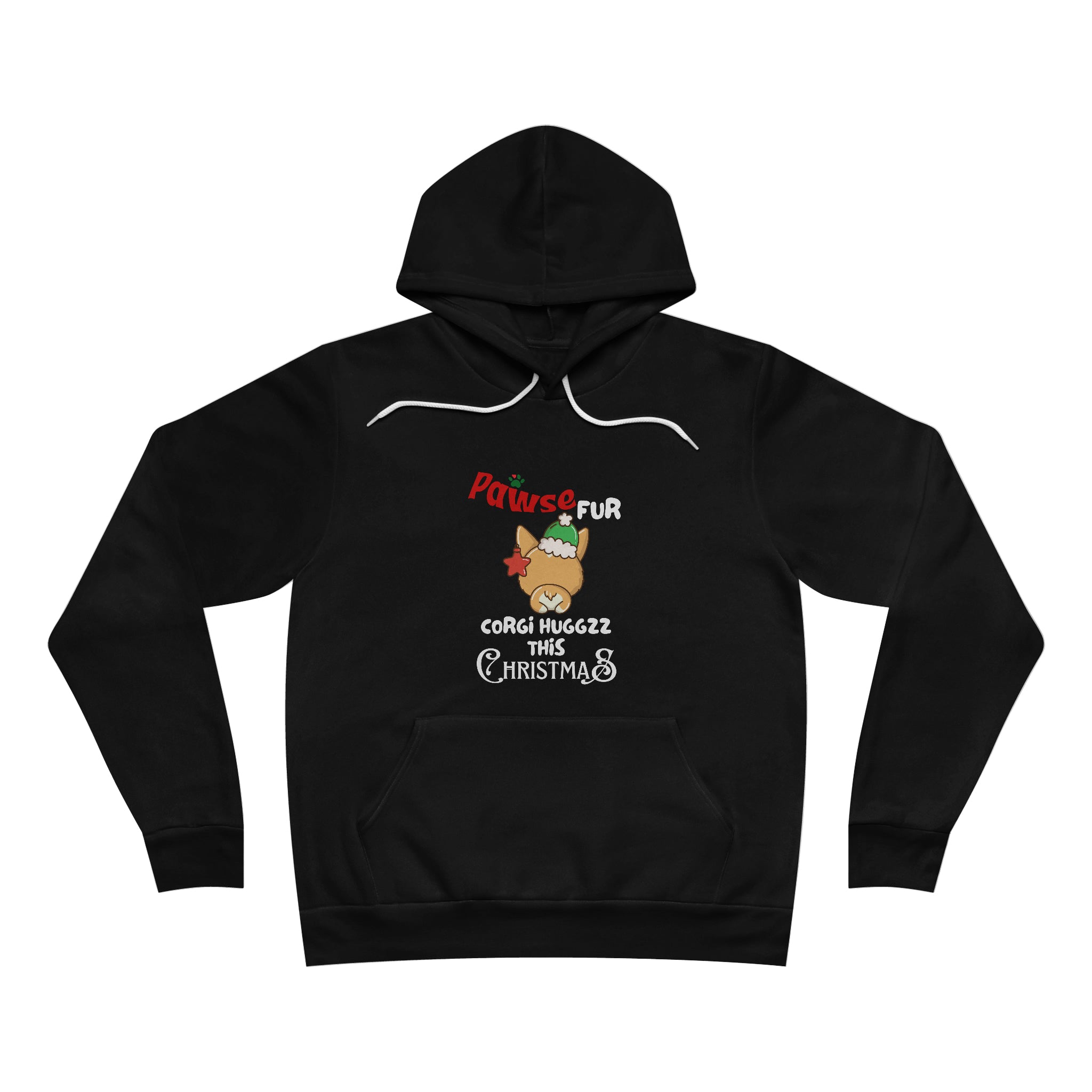 Unisex Sponge Fleece Corgi Pullover Hoodie