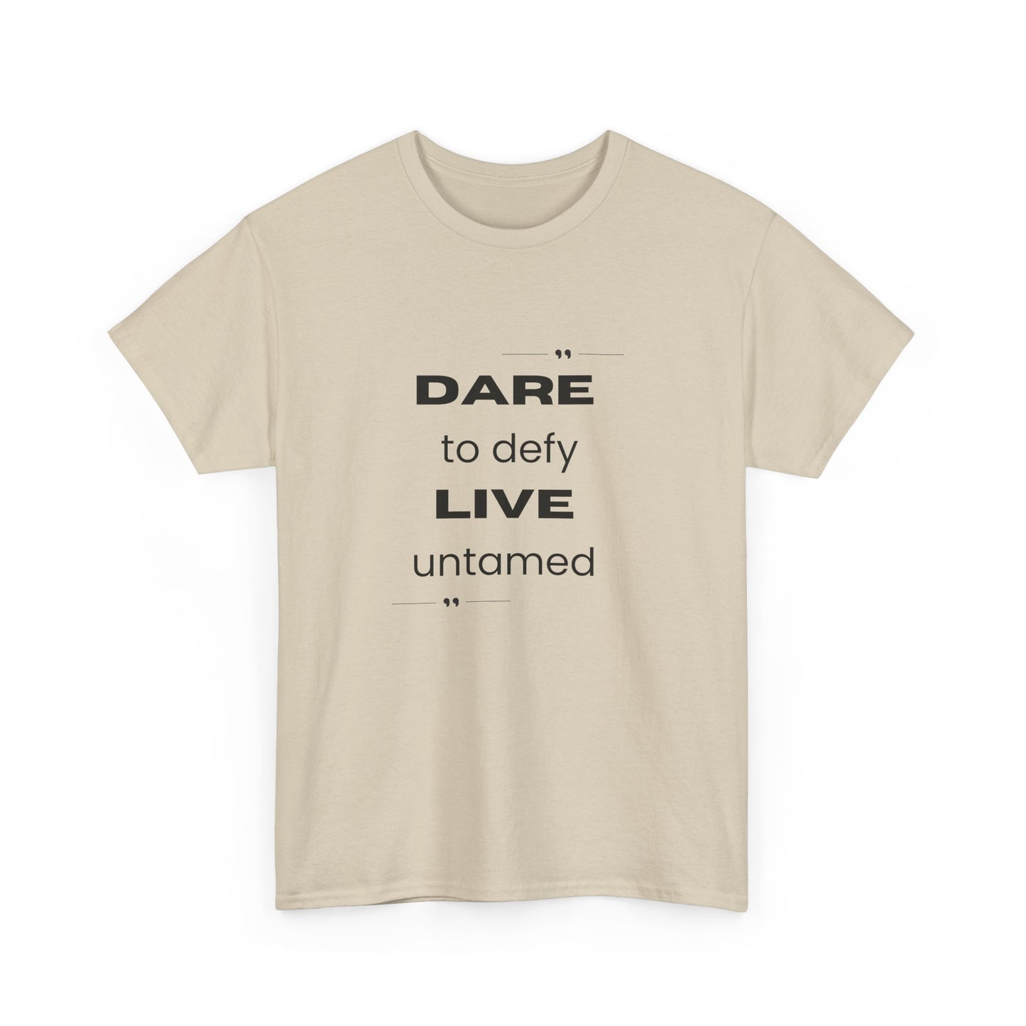 Dare to Defy Unisex Cotton Tee, Inspirational T-Shirt, for all Occasions