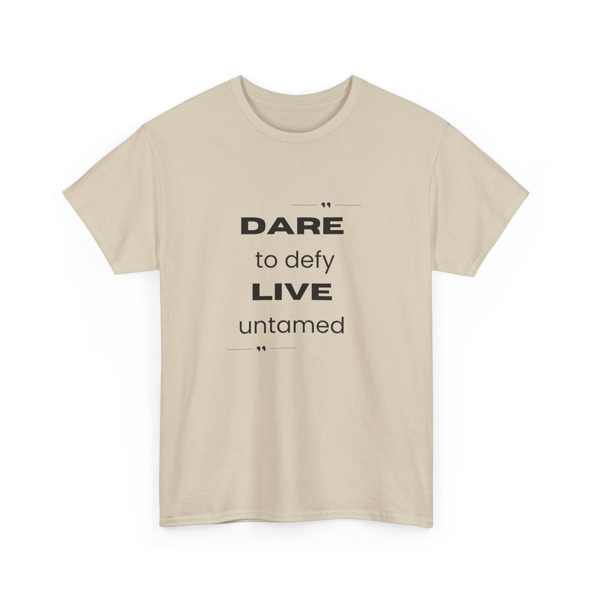Dare to Defy Unisex Cotton Tee, Inspirational T-Shirt, for all Occasions
