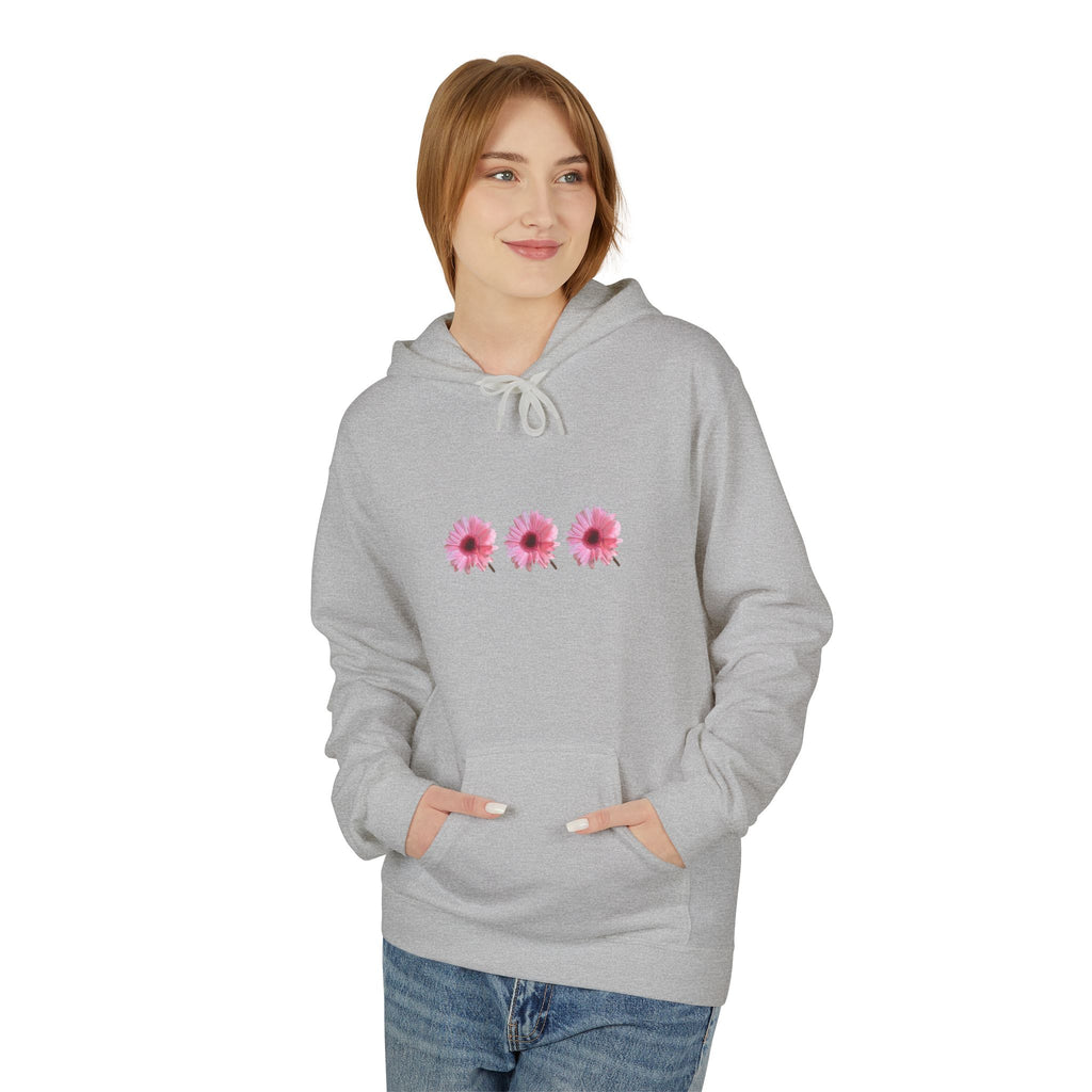 Floral Design Hoodie for Cozy Vibes, Soft Fleece Sweater, Ideal Gift for Her, Spring Fashion, Casual Wear, Flower Print Sweatshirt