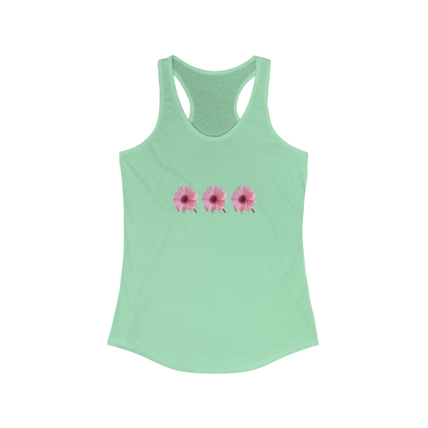 Ideal Racerback Tank ,Pink things make me think things this summer,