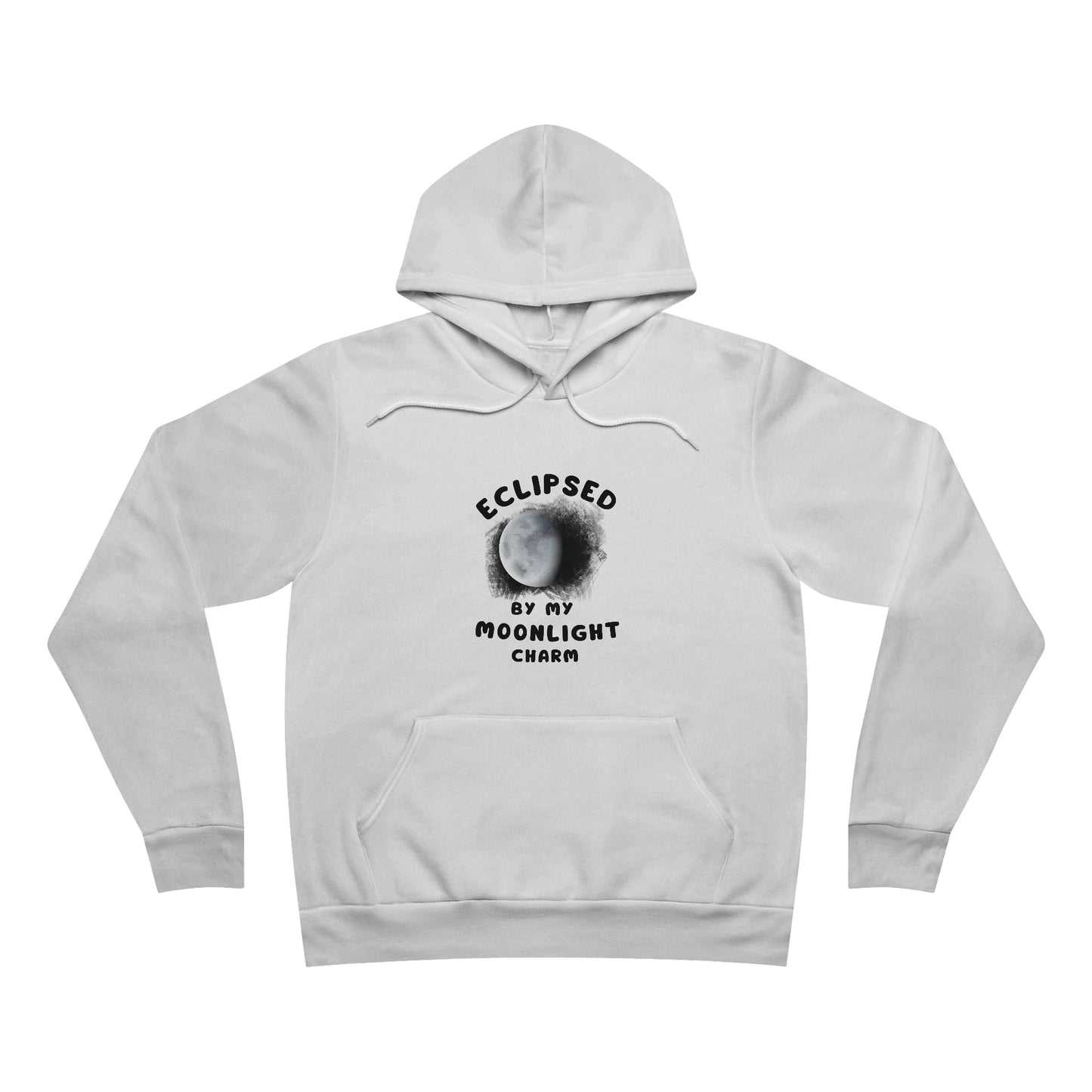 Unisex  Fleece Pullover Hoodie with Halloween Eclipse