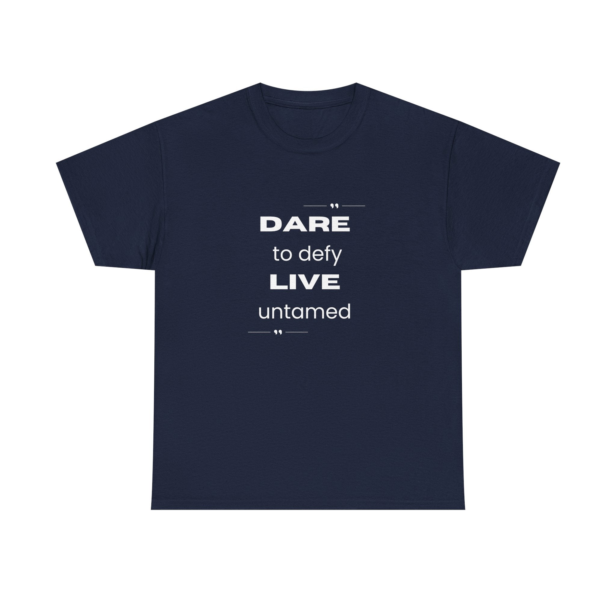 Dare to Defy Unisex Cotton Tee, Inspirational T-Shirt, for all Occasions