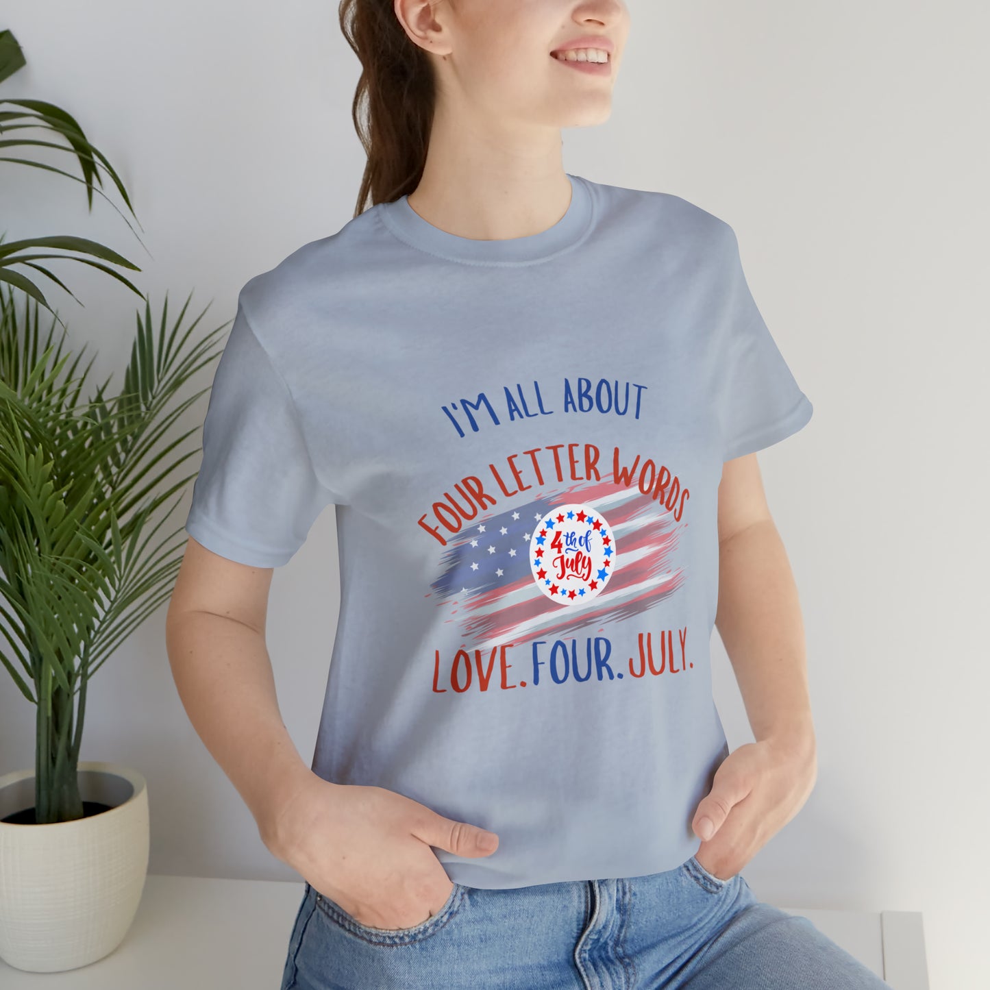 Unisex  Short Sleeve T-shirts for 4th of July summer collection,Fourth of July celebration