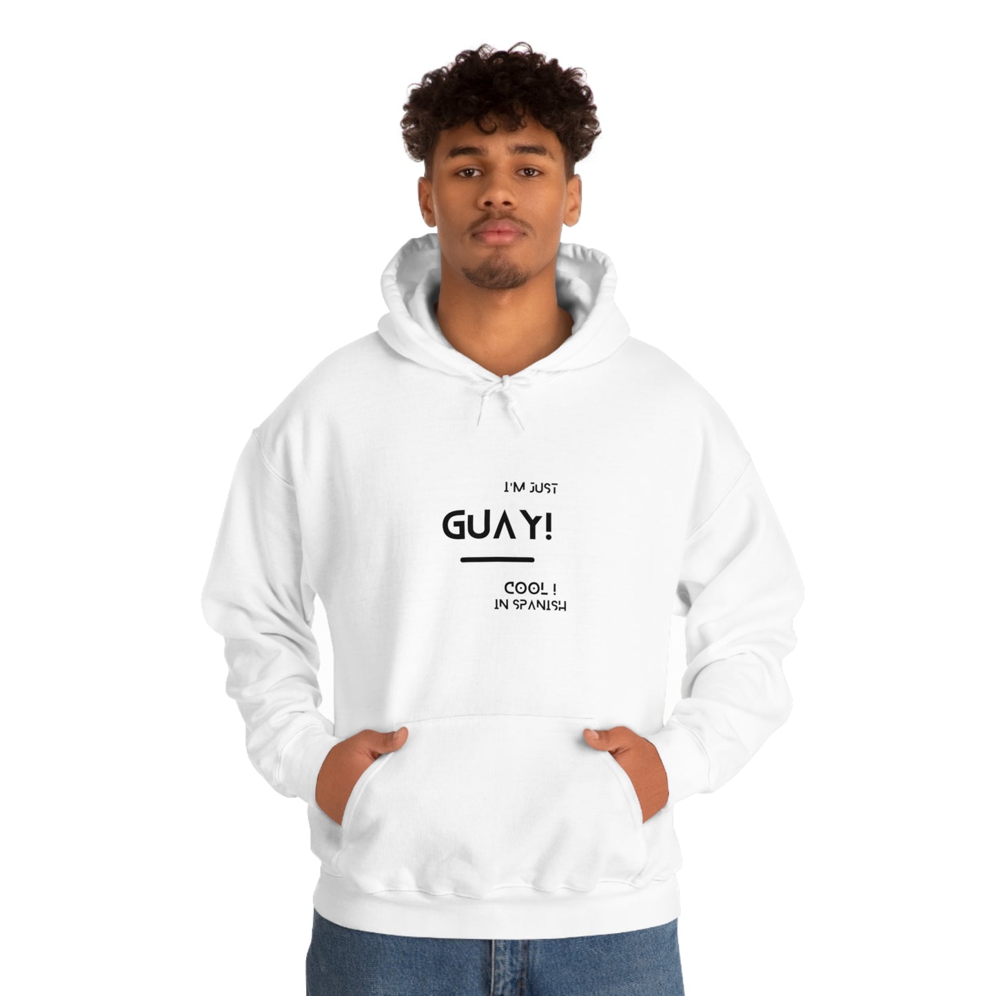 Unisex Heavy Blend Hooded Sweatshirt with Ethnic Slogan Merch, Proud expression from spain, iam a proud spaniard