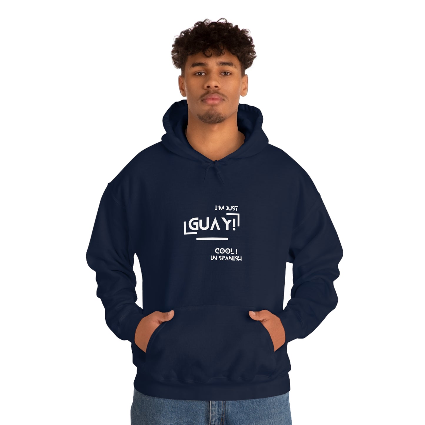 Unisex Heavy Blend Hooded Sweatshirt with Ethnic Slogan Merch, Proud expression from spain, iam a proud spaniard