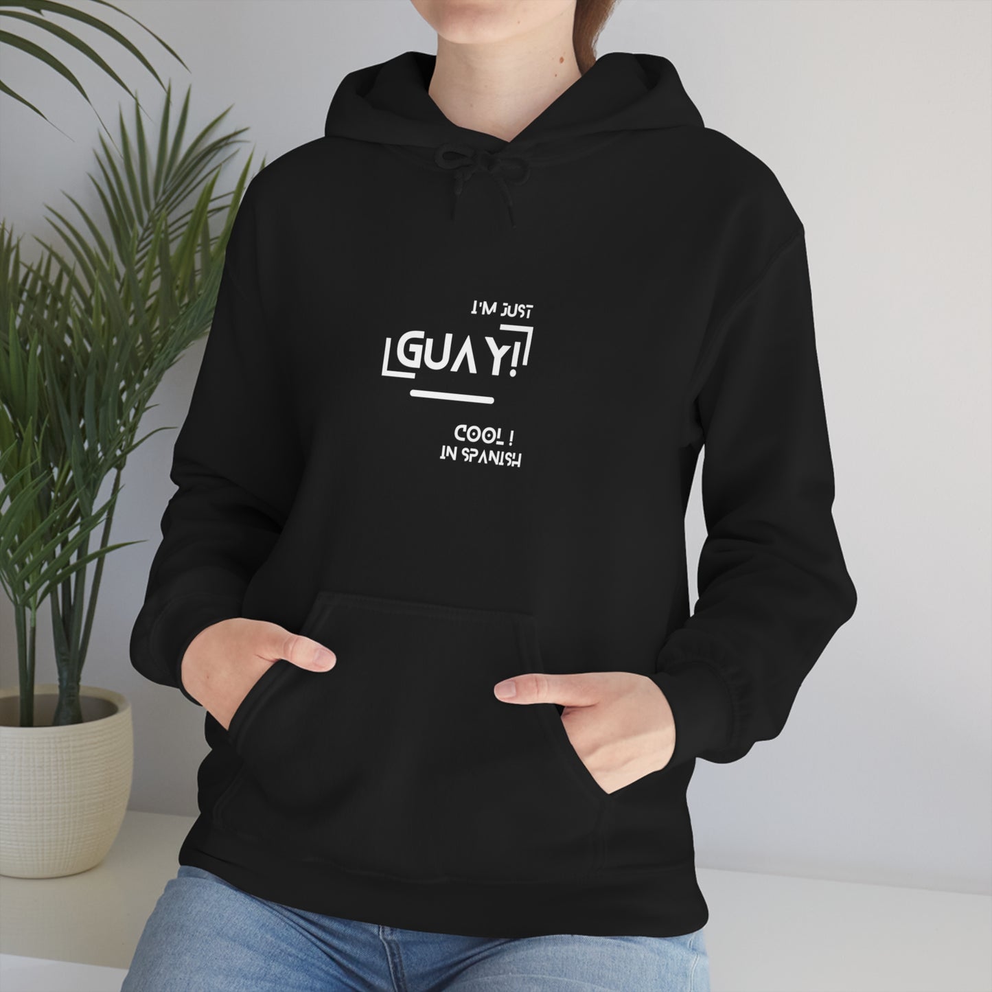 Unisex Heavy Blend Hooded Sweatshirt with Ethnic Slogan Merch, Proud expression from spain, iam a proud spaniard