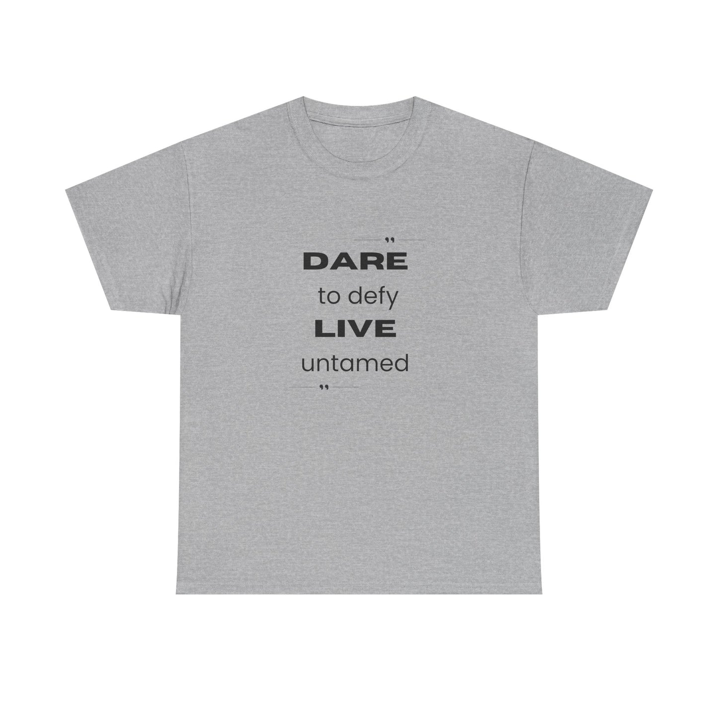 Dare to Defy Unisex Cotton Tee, Inspirational T-Shirt, for all Occasions